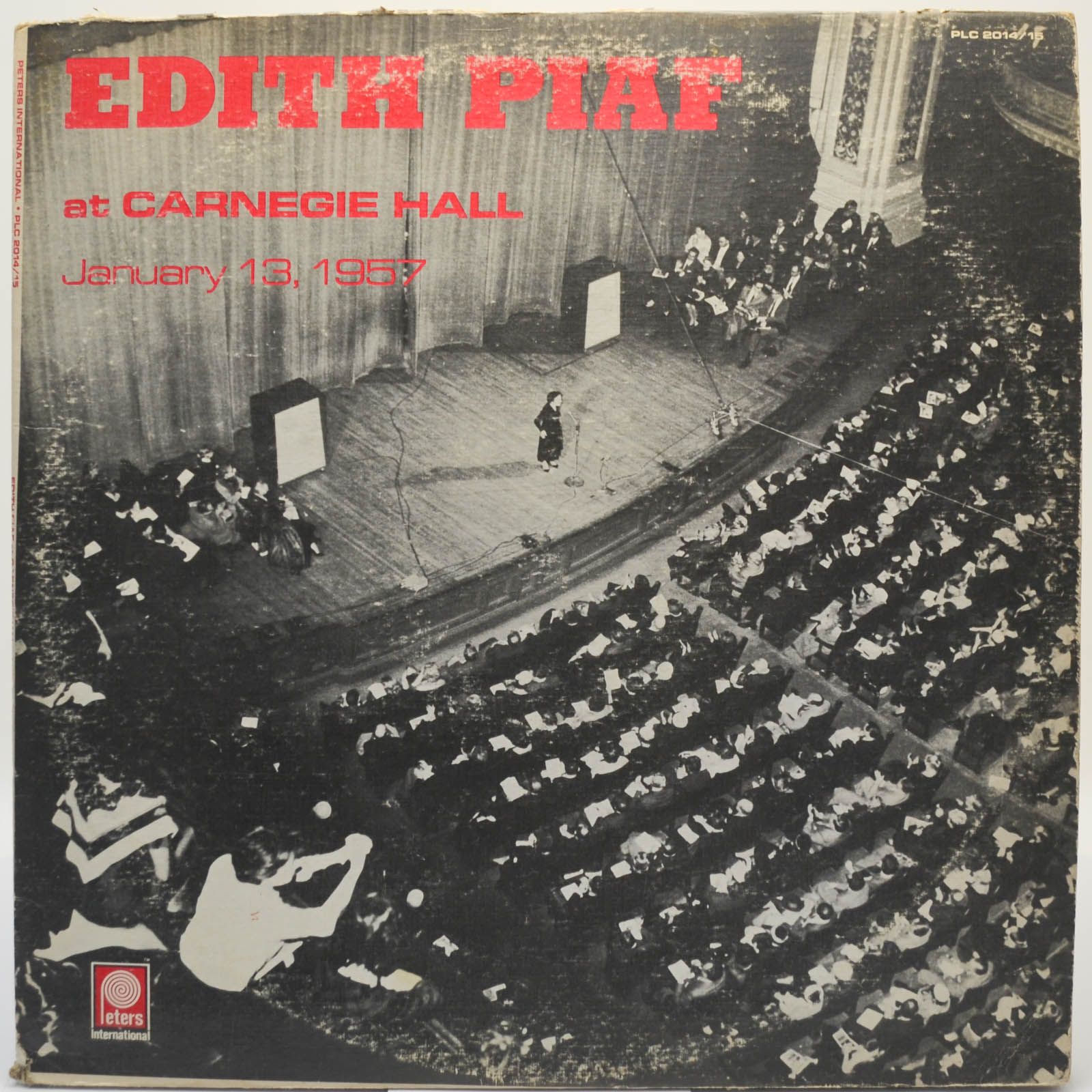 Edith Piaf — At Carnegie Hall January 13, 1957 (2LP, USA), 1977