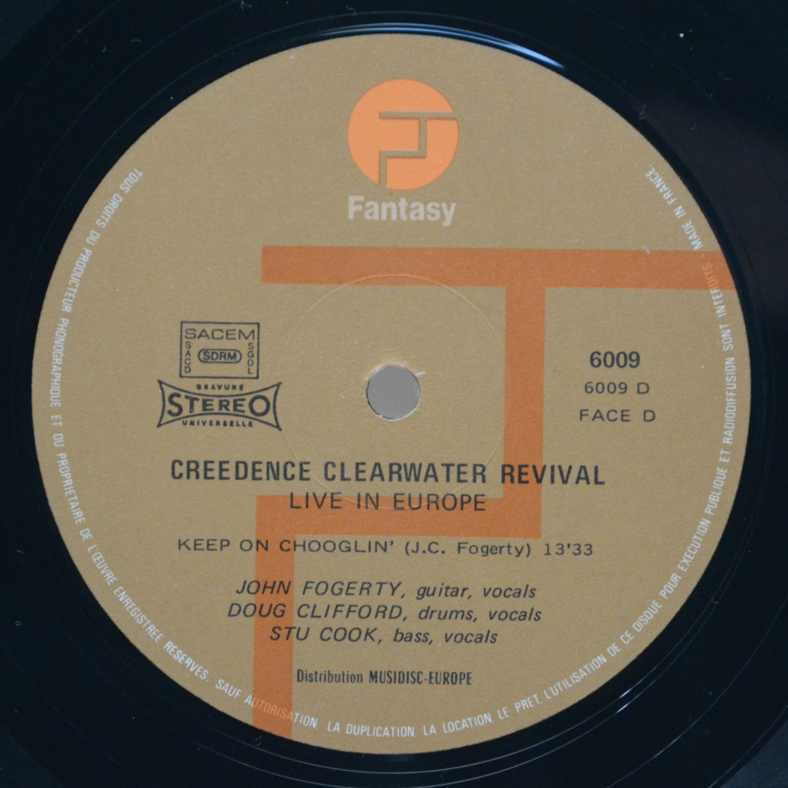 Creedence Clearwater Revival — Live In Europe (2LP), 1973