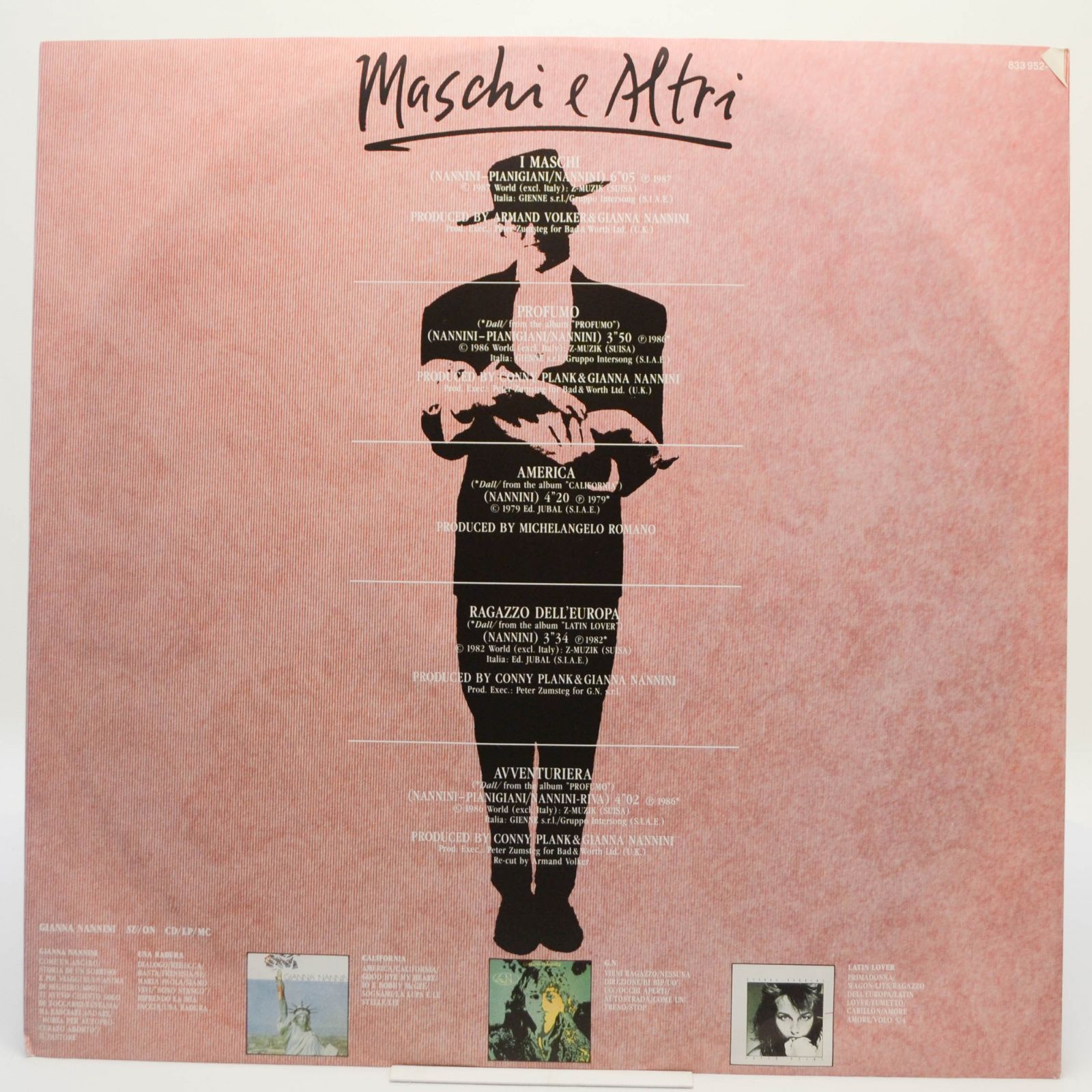 Gianna Nannini — Maschi E Altri, 1987