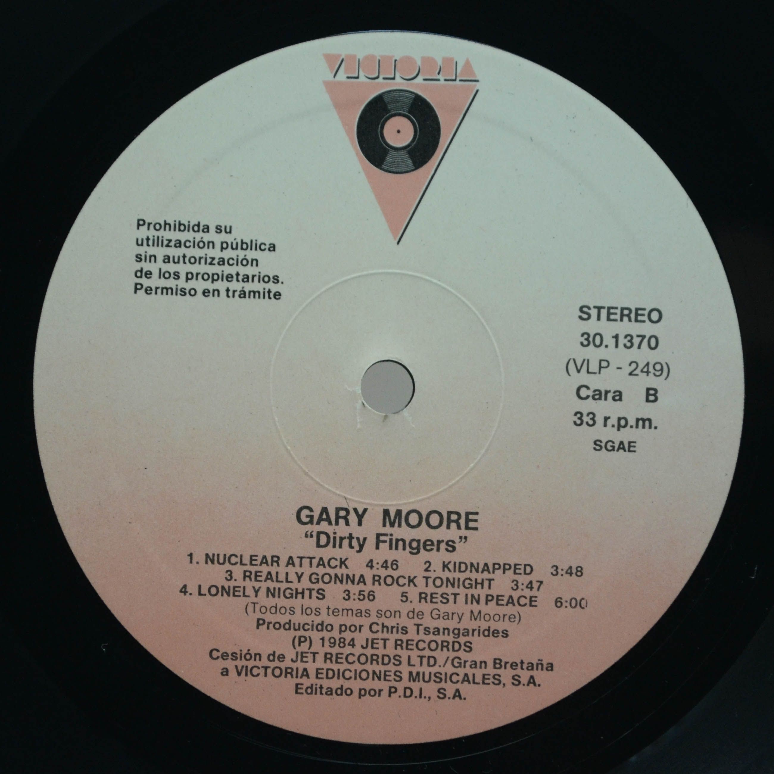 Gary Moore — Dirty Fingers, 1987