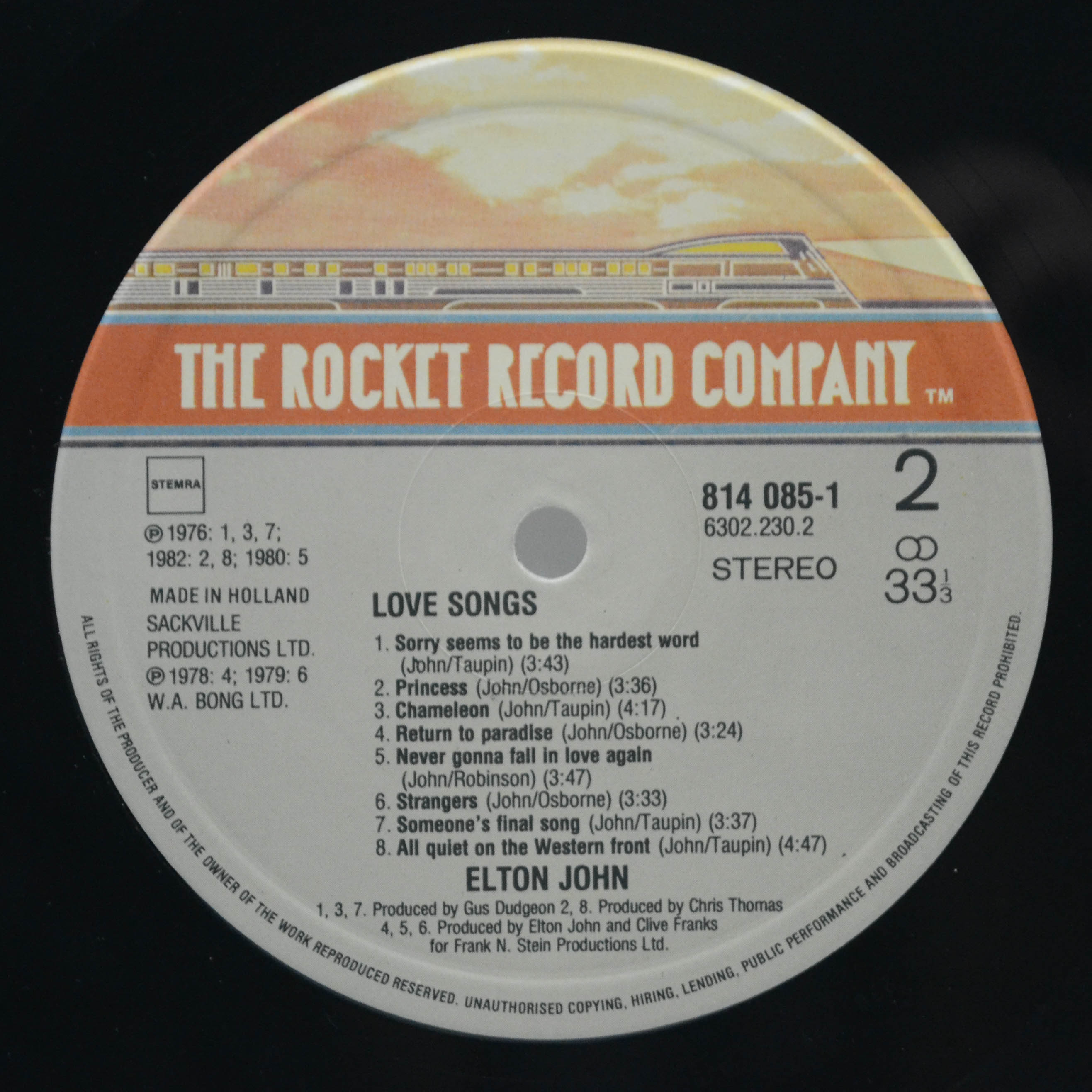 Elton John — Love Songs, 1983