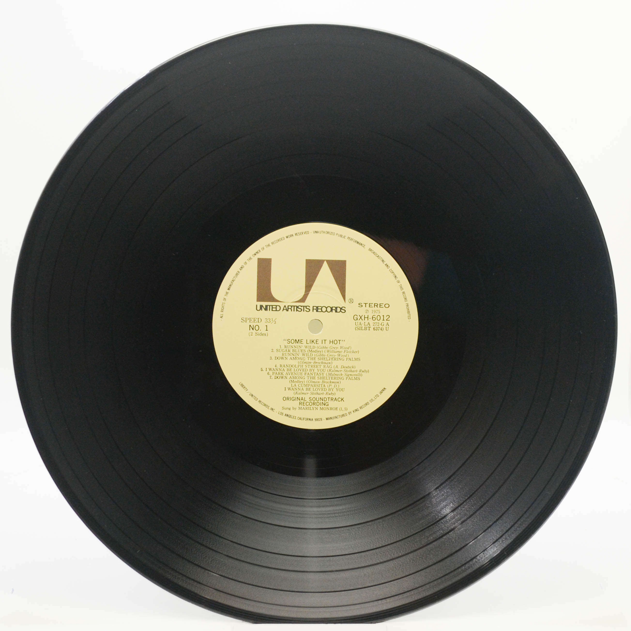 Various — Some Like It Hot (Original Music From The Motion Picture Sound Track), 1959