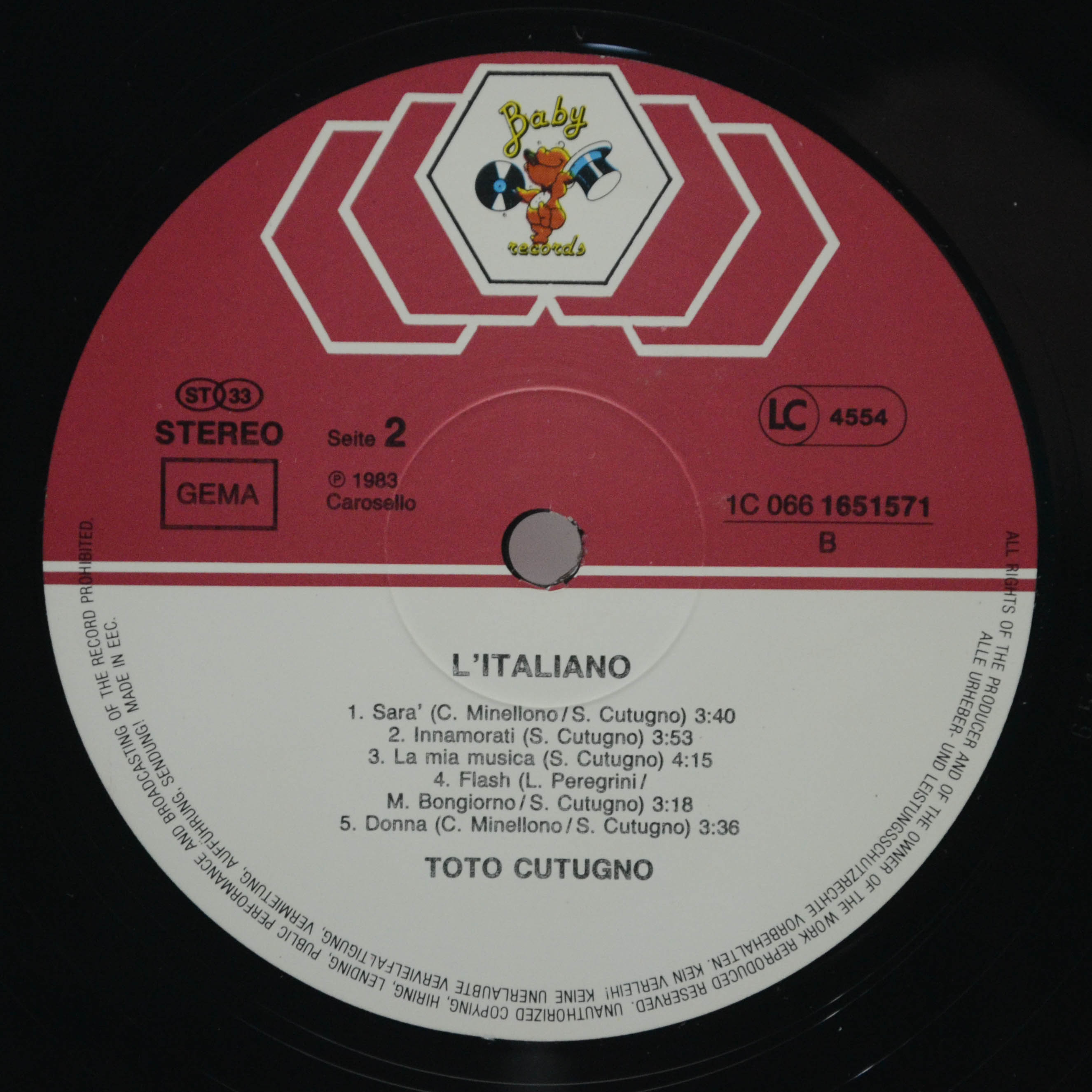 Toto Cutugno — L'Italiano, 1983