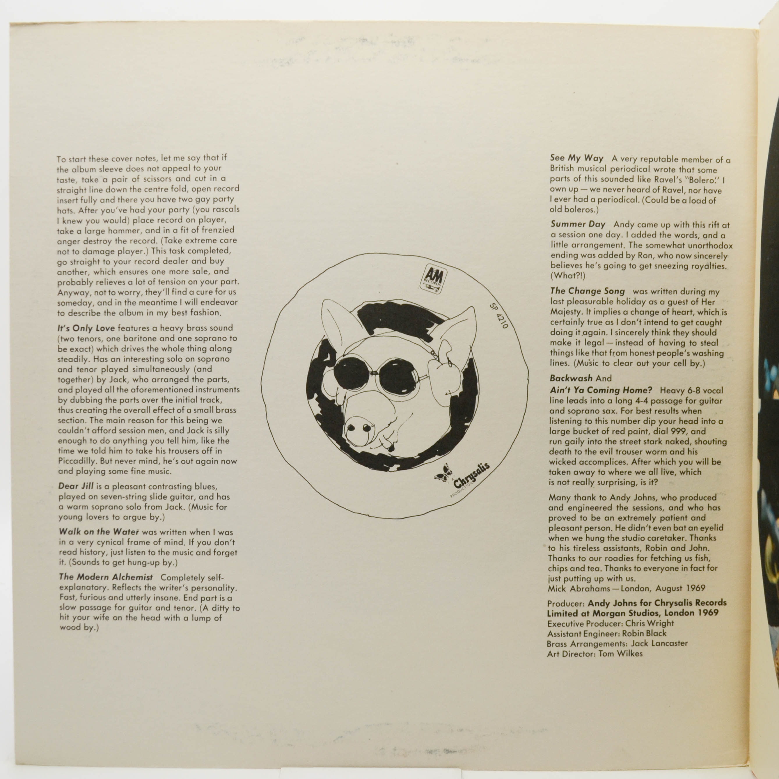 Виниловая пластинка Blodwyn Pig — Ahead Rings Out (USA), 1969