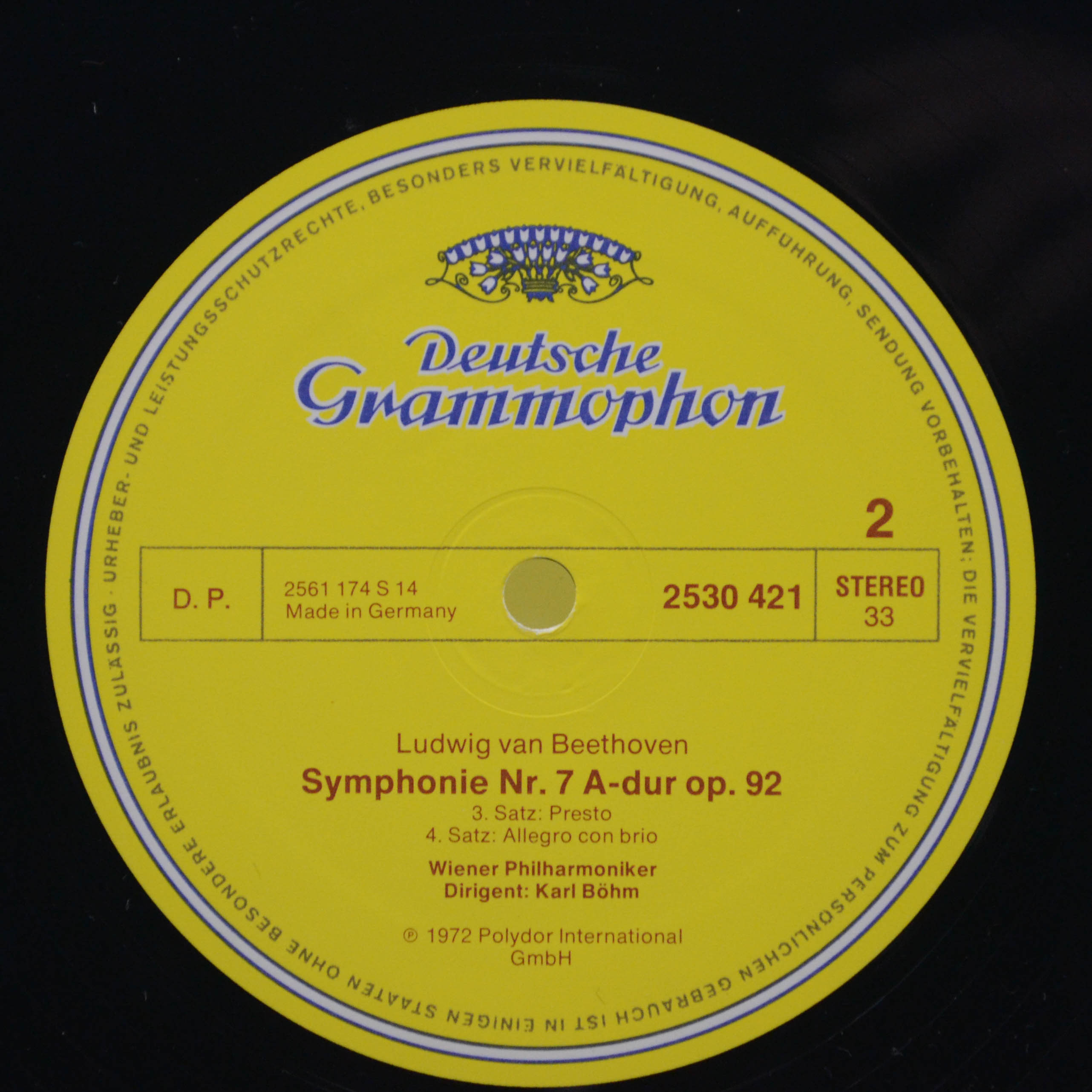 Ludwig Van Beethoven, Wiener Philharmoniker ∙ Karl Böhm — Symphonie Nr. 7, 1972