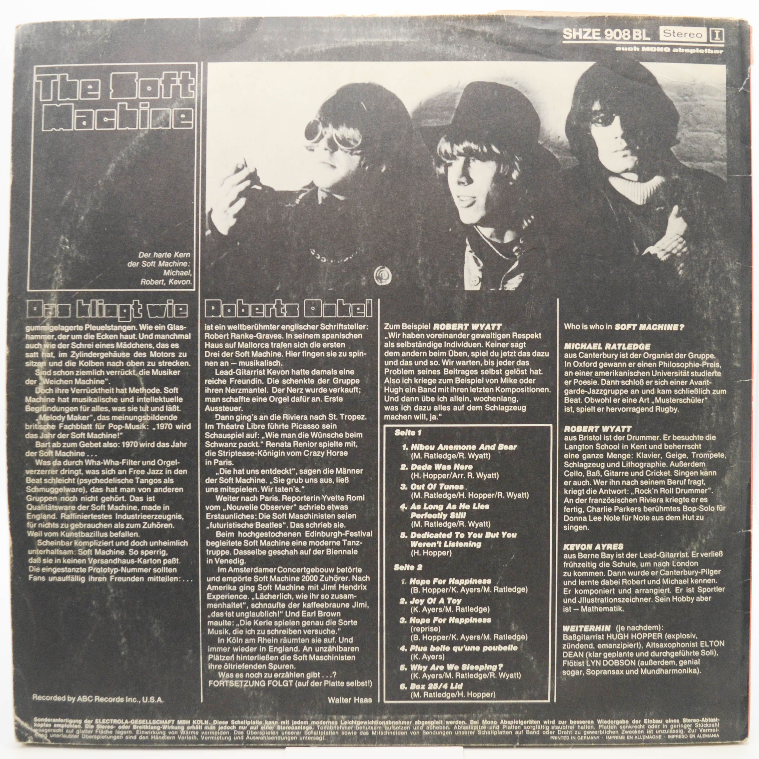 Soft Machine — The Soft Machine, 1970