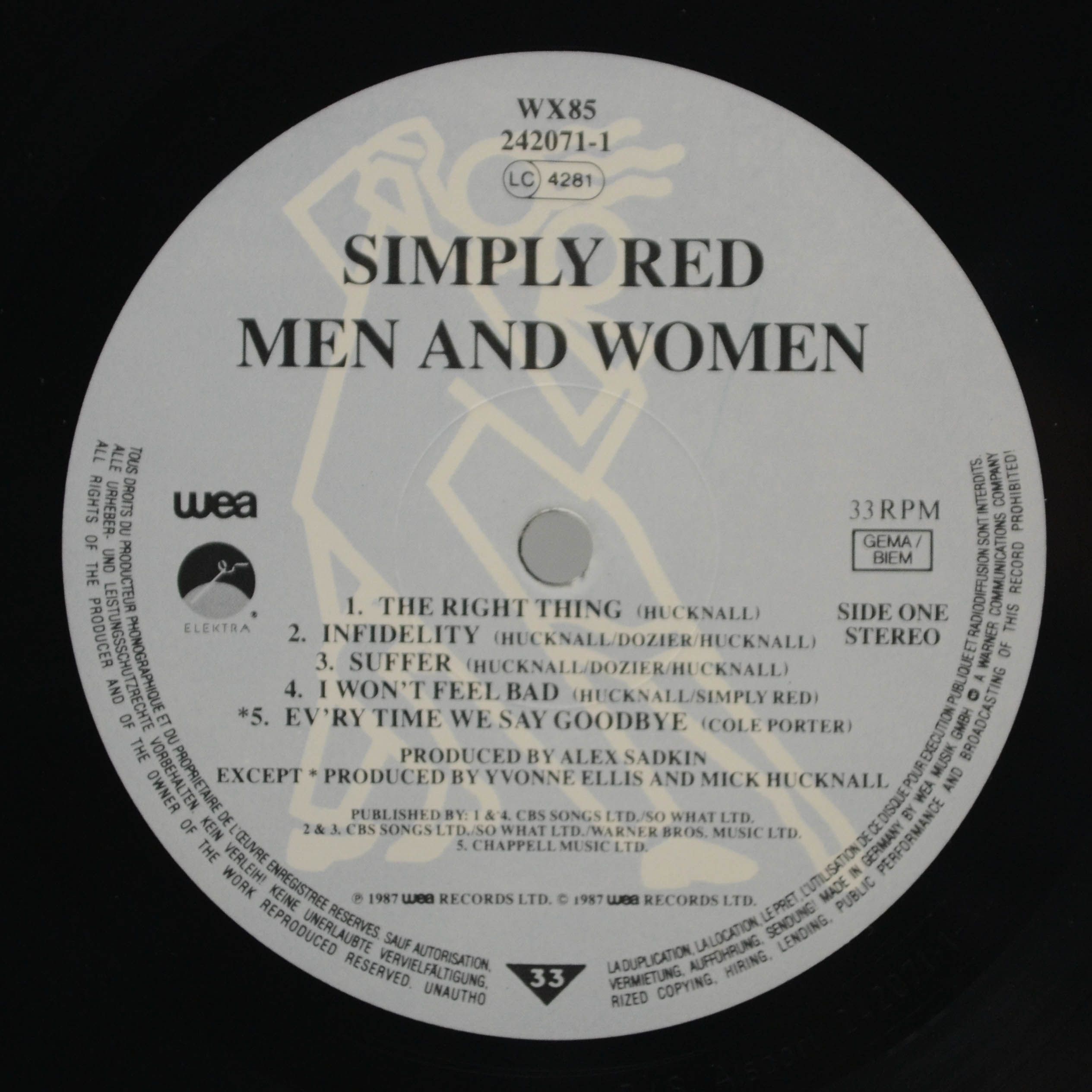 Simply Red — Men And Women, 1987