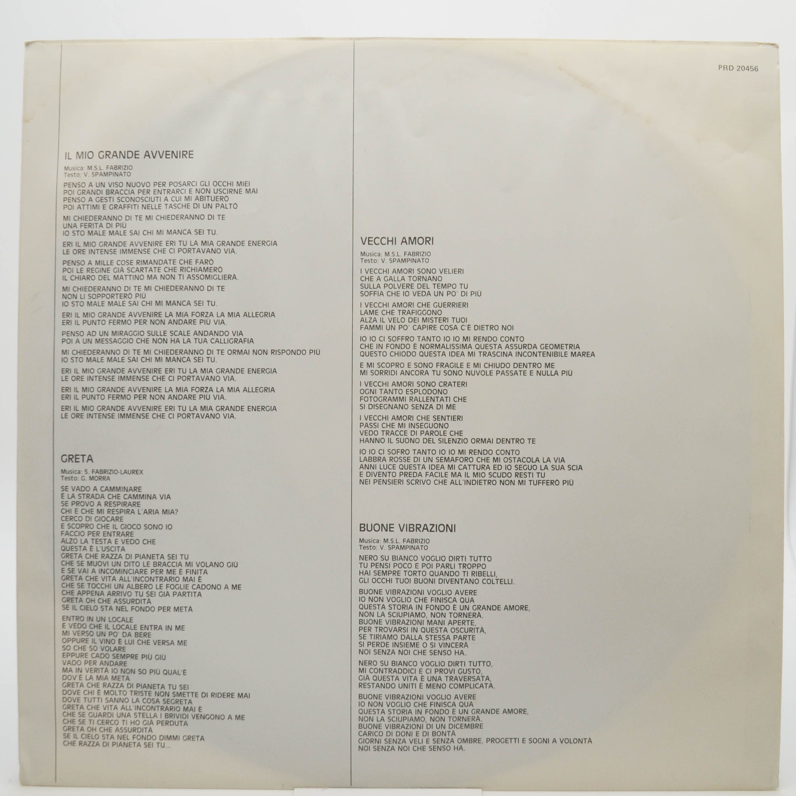 Riccardo Fogli — 1985 (1-st, Italy), 1985