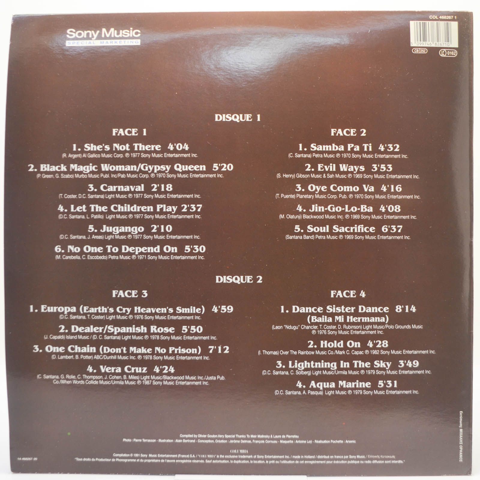 Santana — The Best Of (2LP), 1991