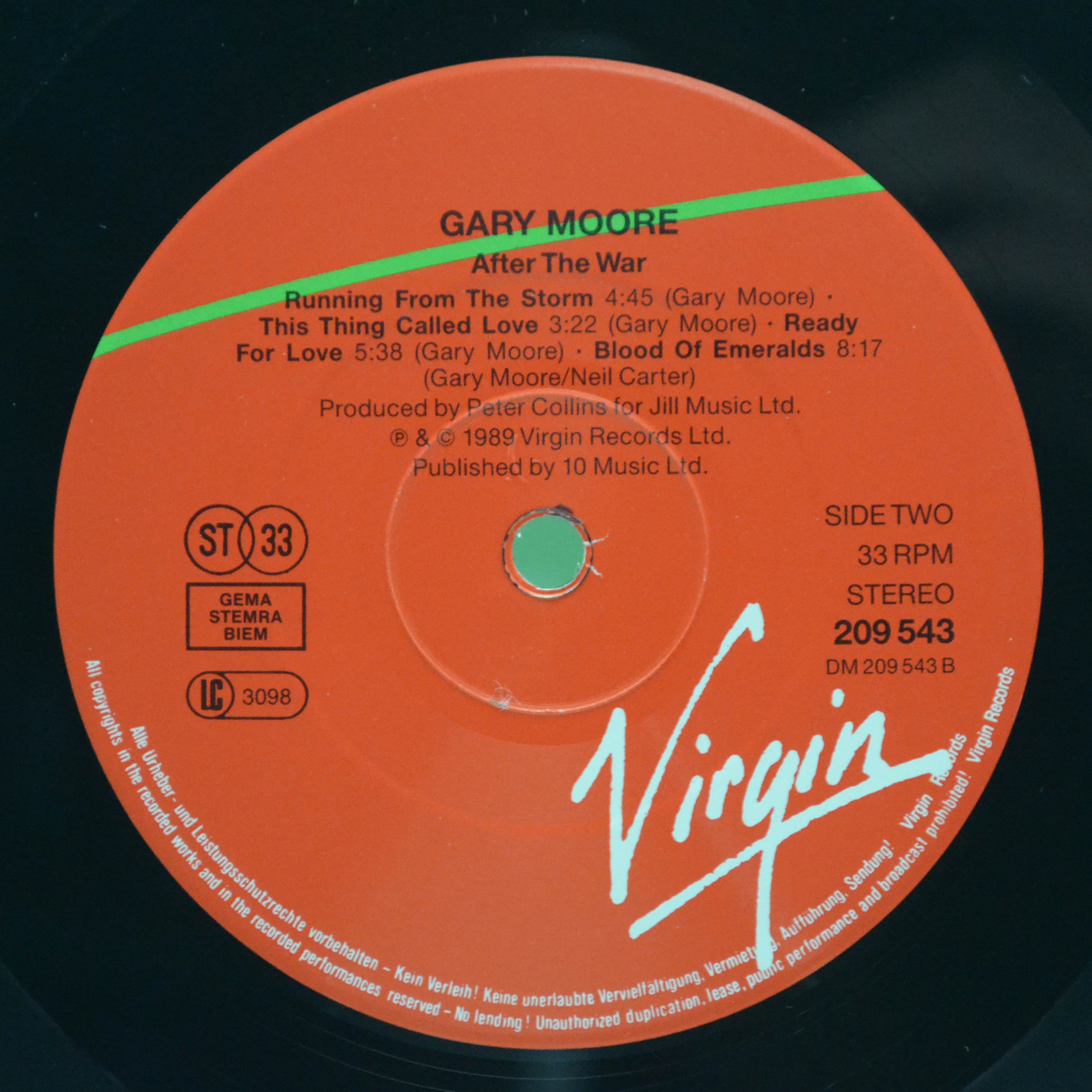 Gary Moore — After The War, 1989