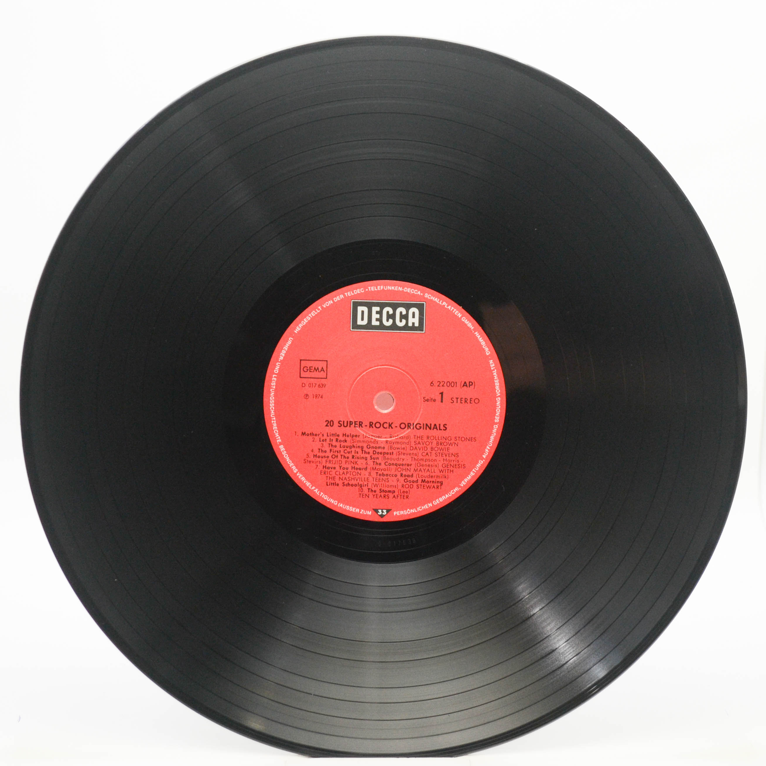Various - 20 Super Rock Originals, 1870 ₽ Германия, Decca, купить ...
