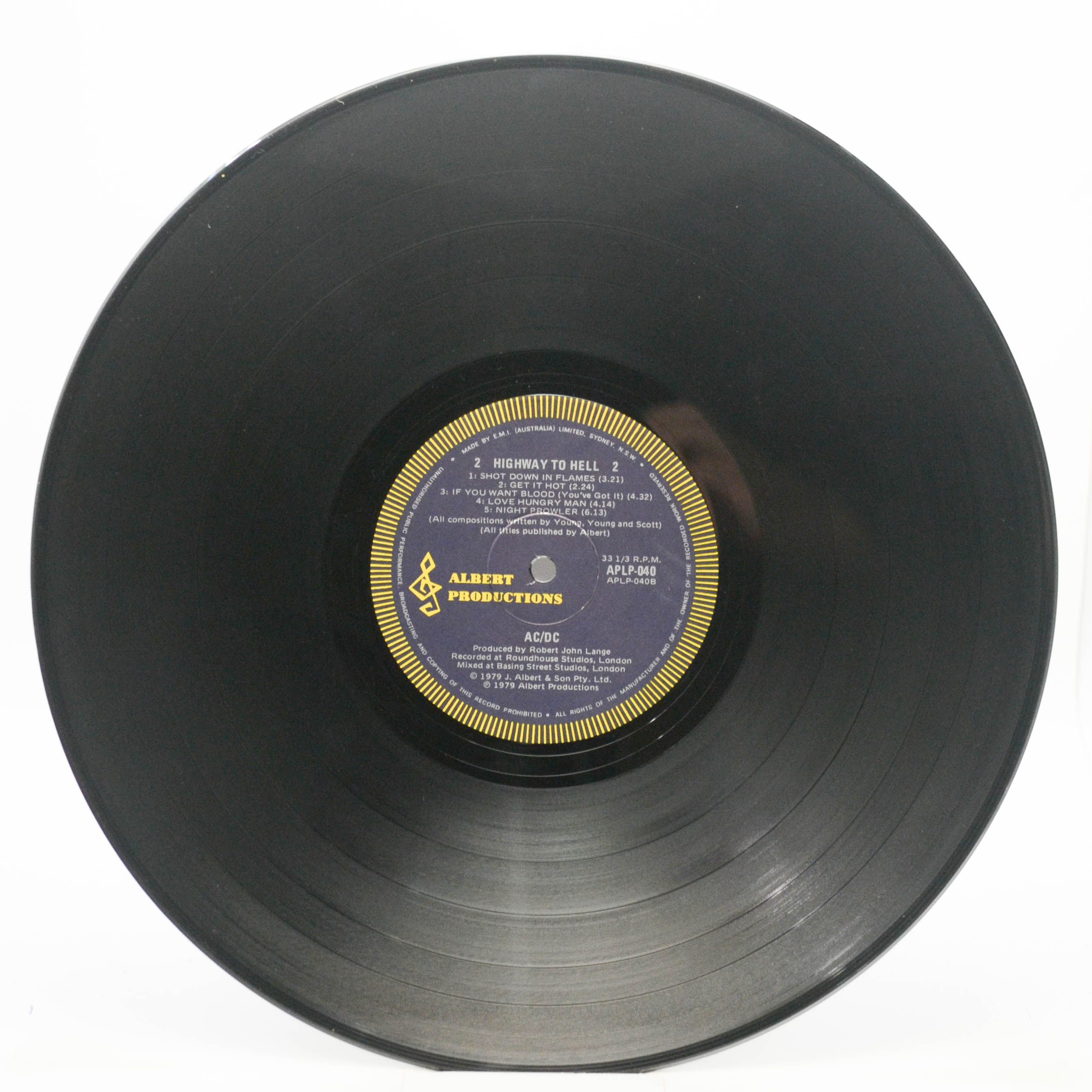 AC/DC — Highway To Hell (1-st, Australia), 1979