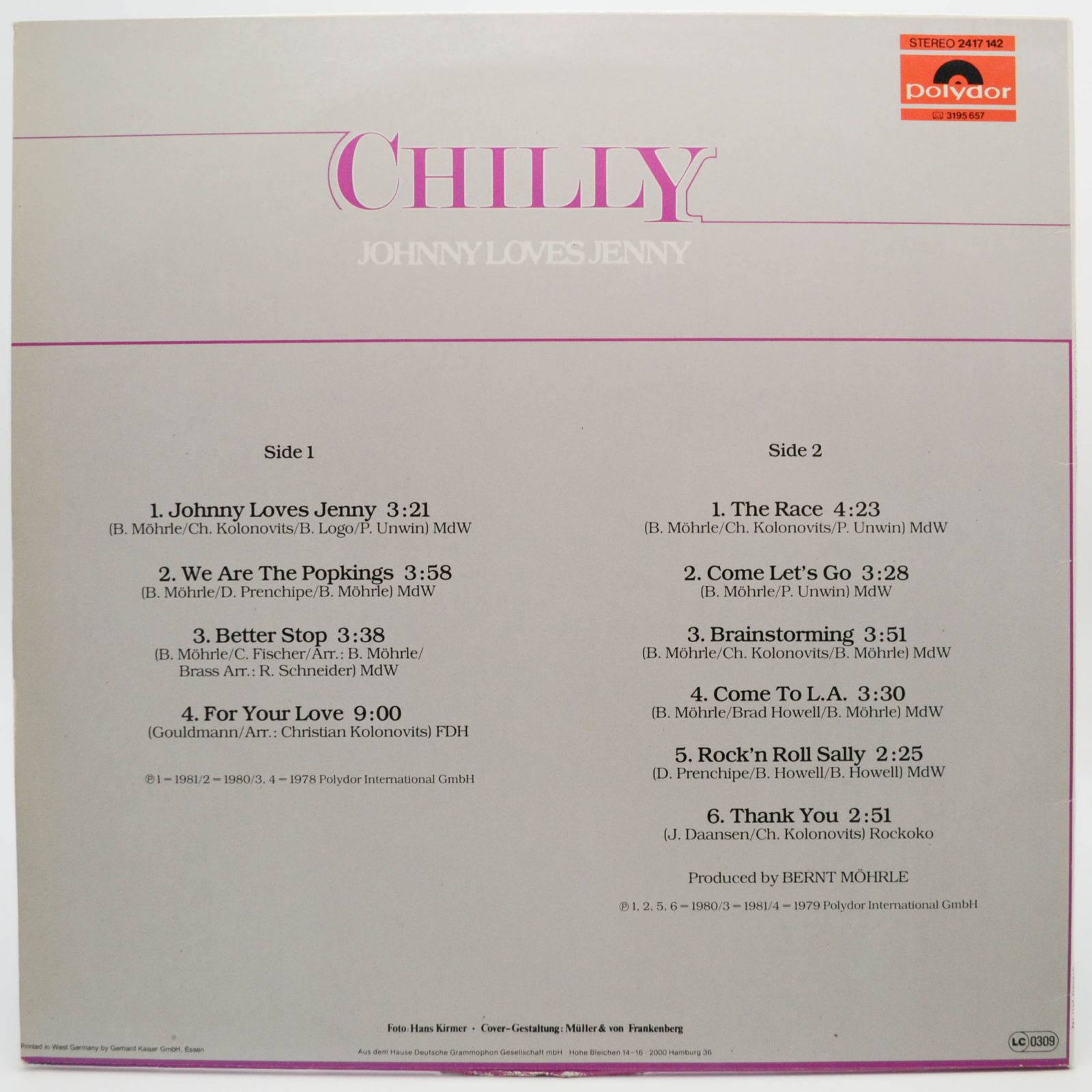 Chilly — Johnny Loves Jenny, 1981