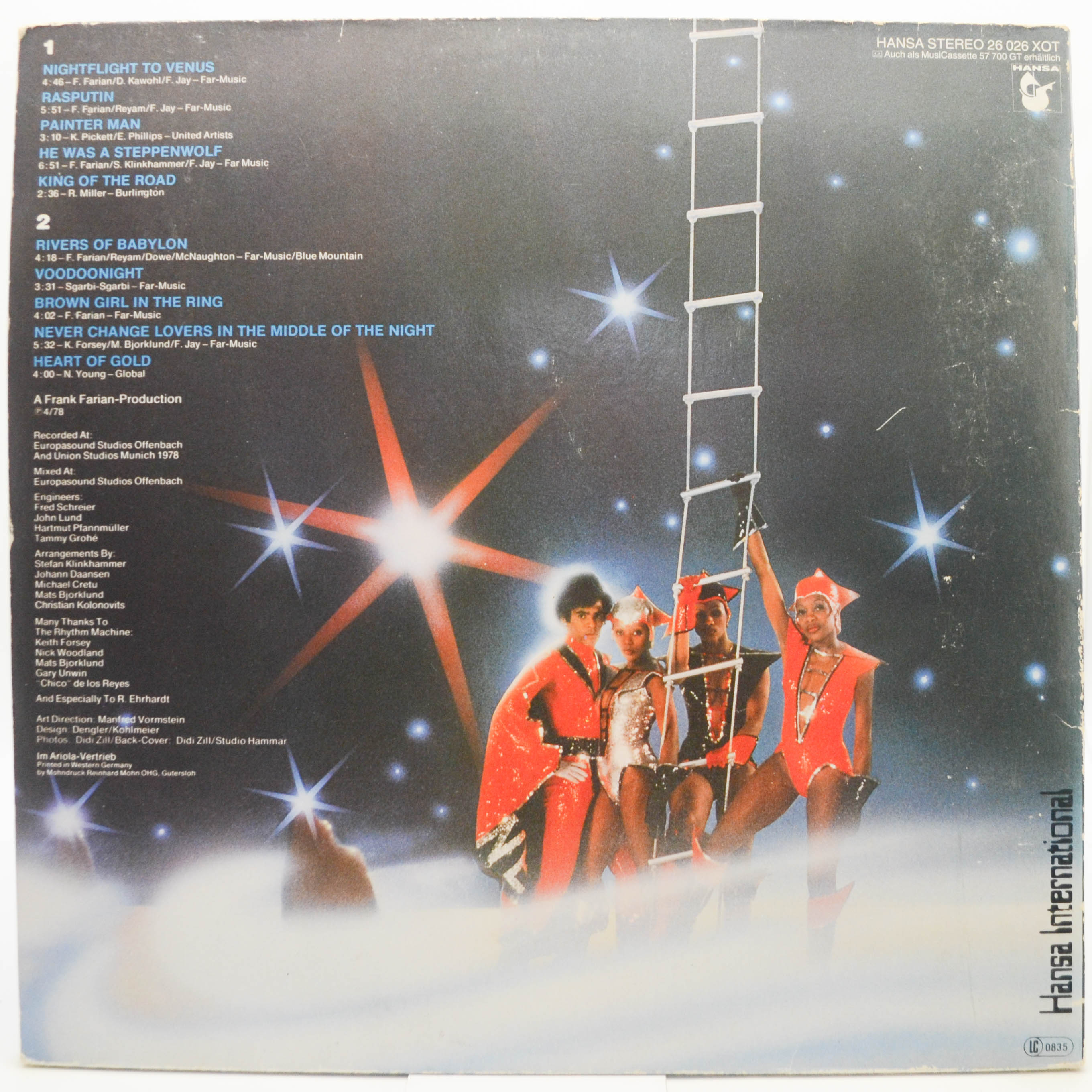 Виниловая пластинка Boney M. — Nightflight To Venus, 1978