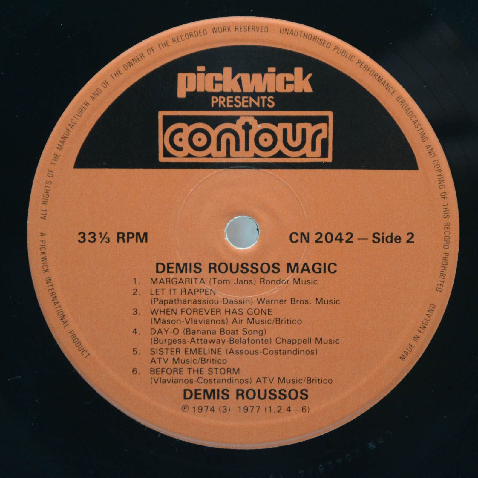 Demis Roussos — Demis Roussos Magic (UK), 1977