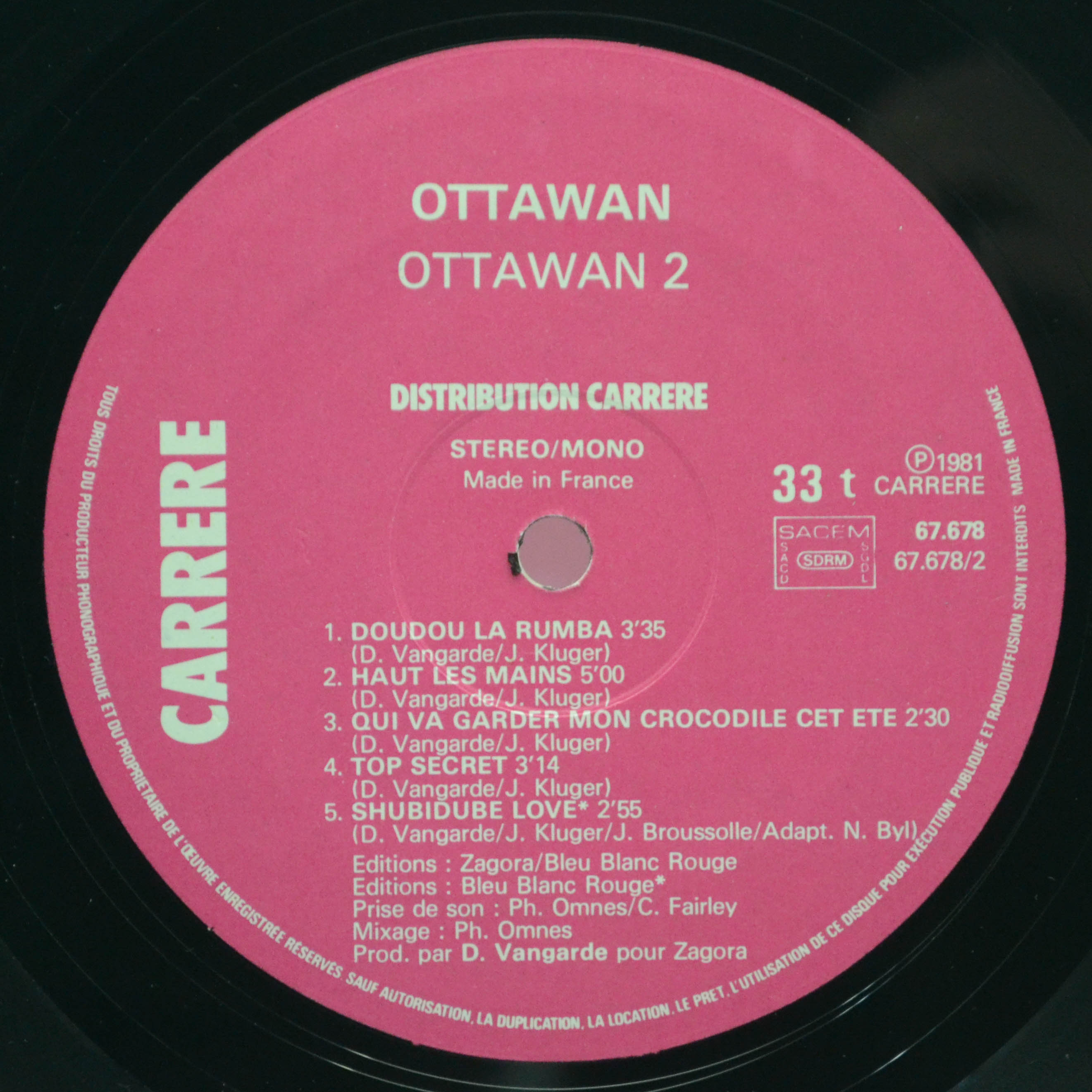 Ottawan — Ottawan 2 (France), 1981