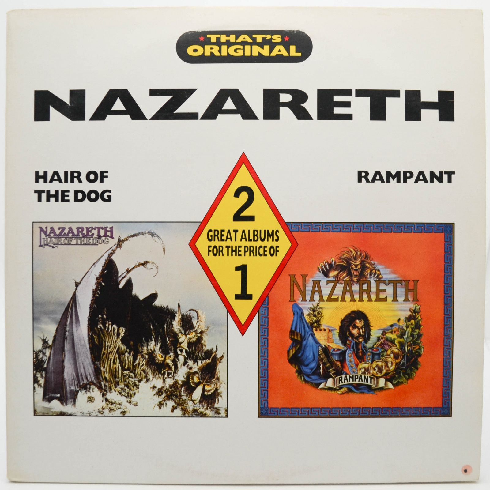 Nazareth — Hair Of The Dog / Rampant (2LP, UK), 1988