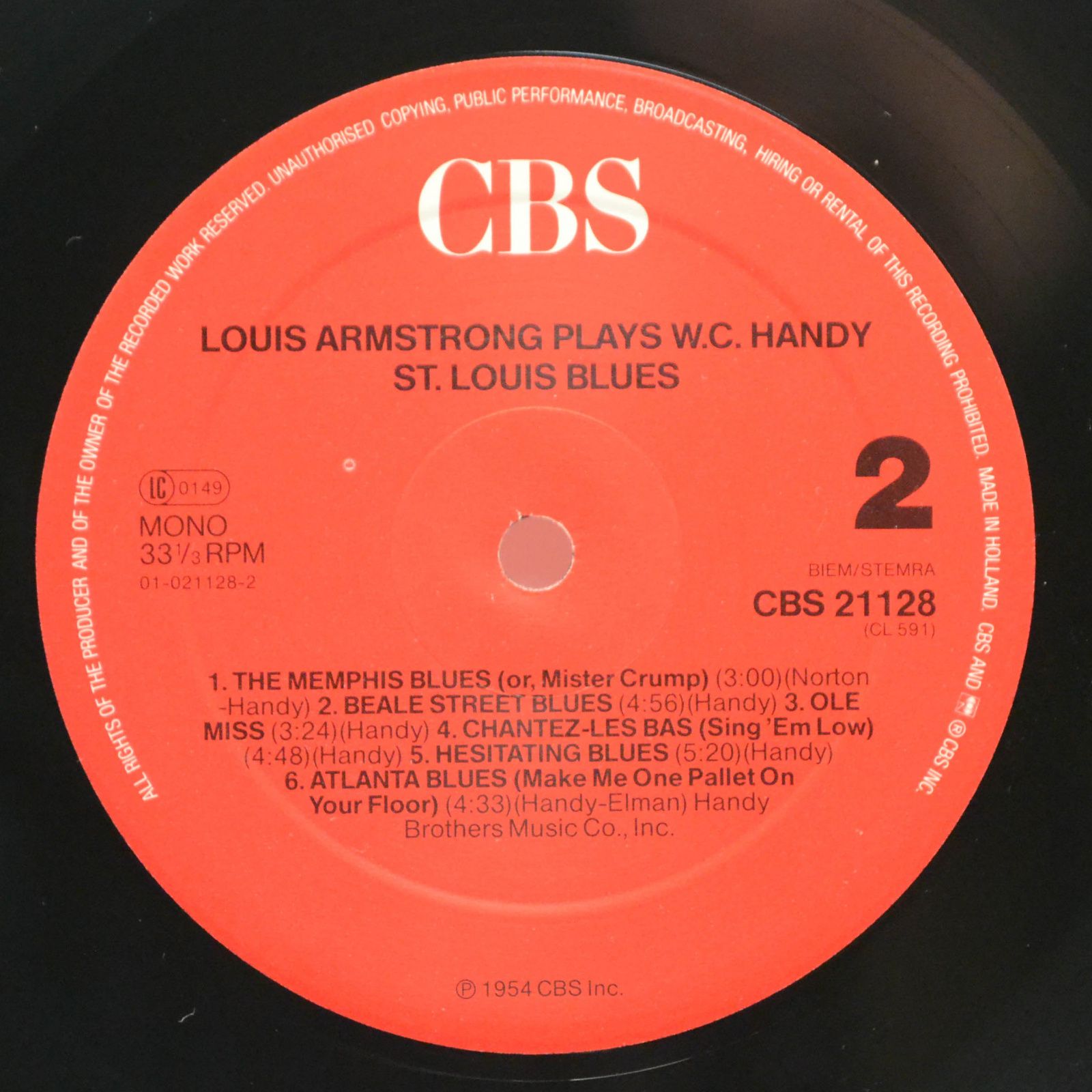 Louis Armstrong — Louis Armstrong Plays W. C. Handy, 1954