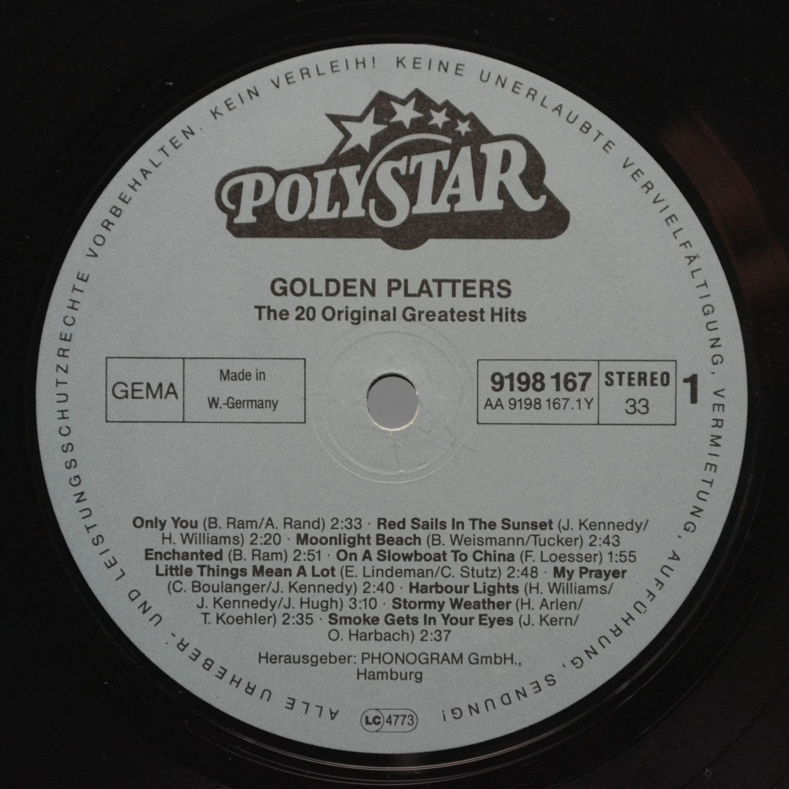 Platters — Golden Platters - The 20 Original Greatest Hits, 1979