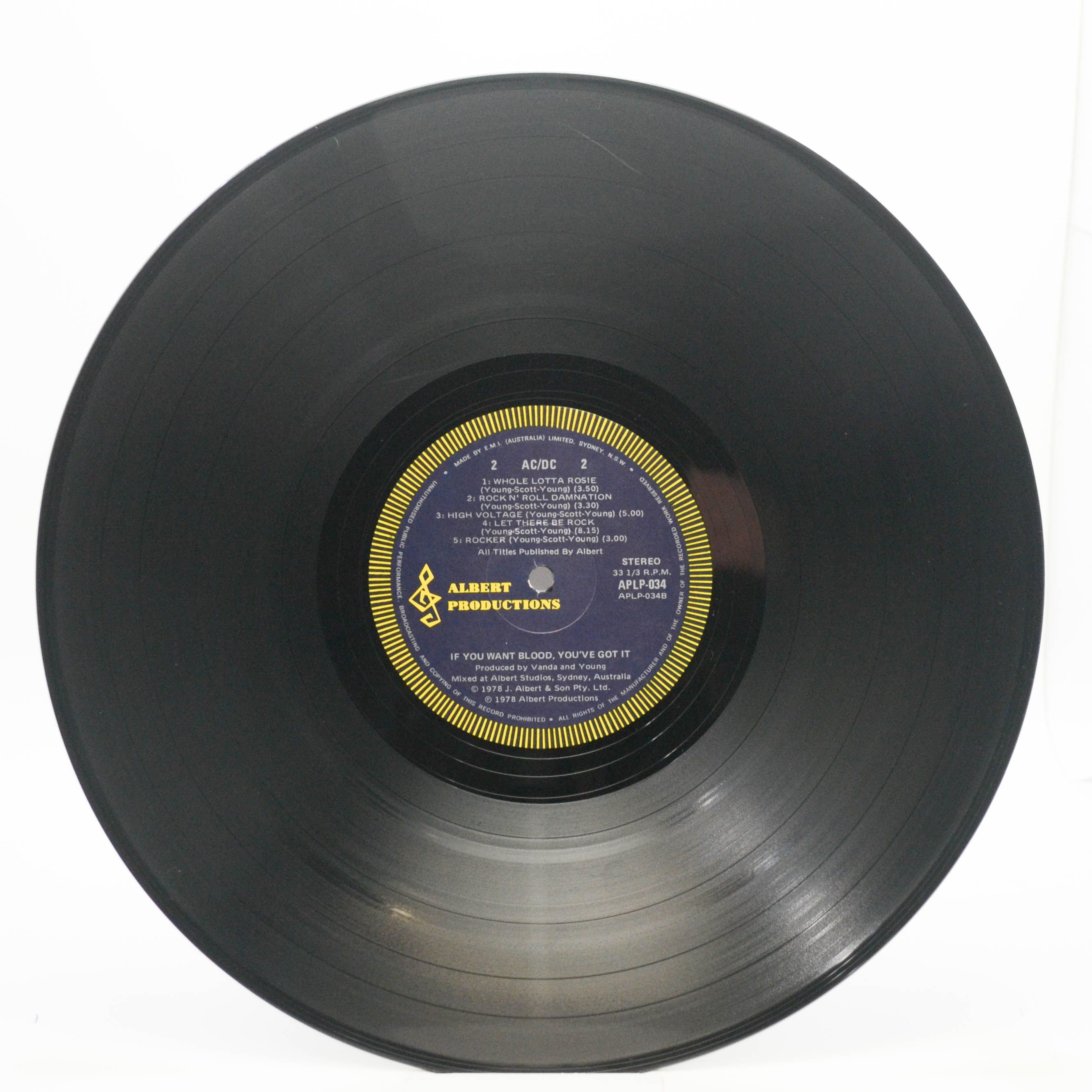 AC/DC — If You Want Blood You've Got It (1-st, Australia), 1978