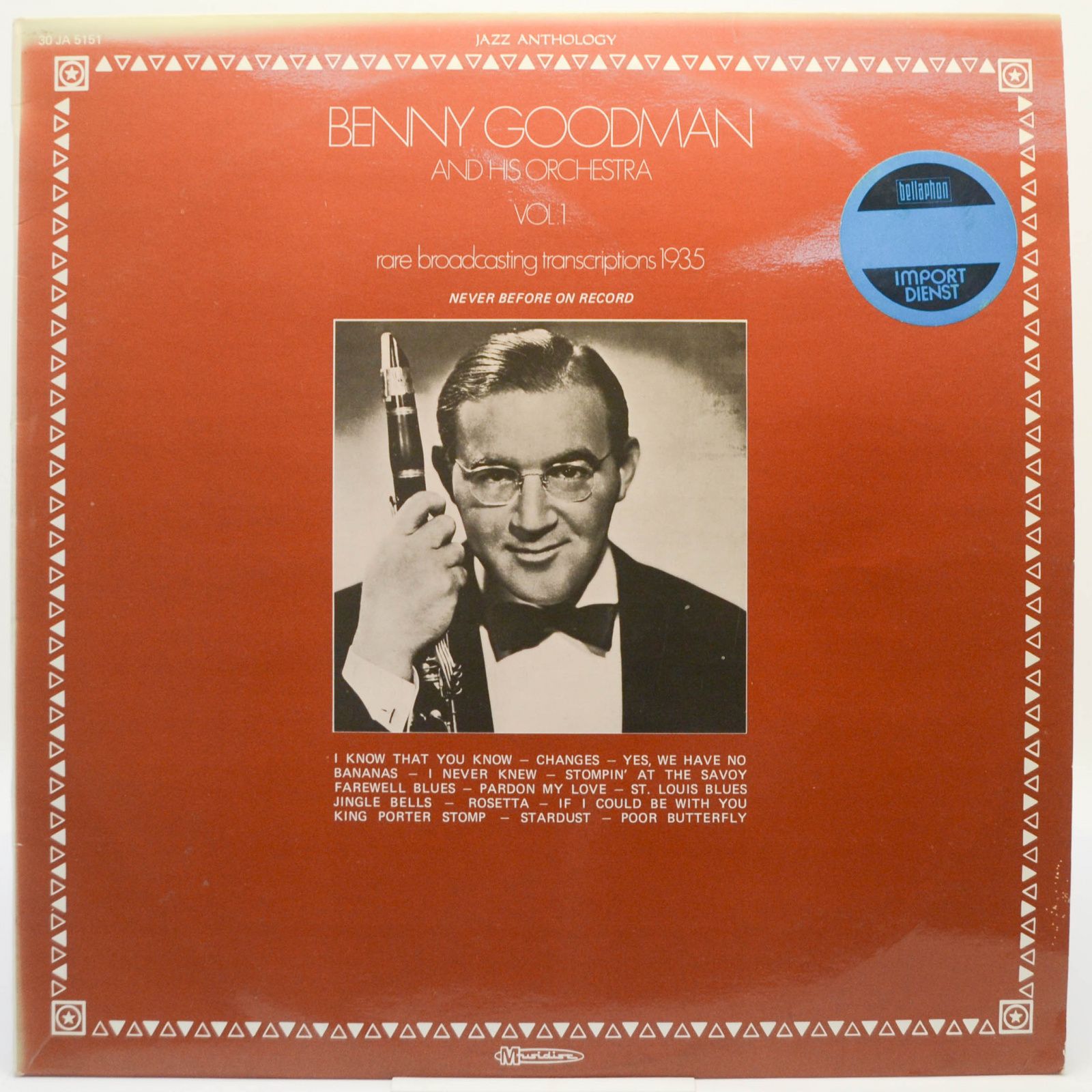 Benny Goodman And His Orchestra — Rare Broadcasting Transcriptions 1935 Vol. 1, 1975