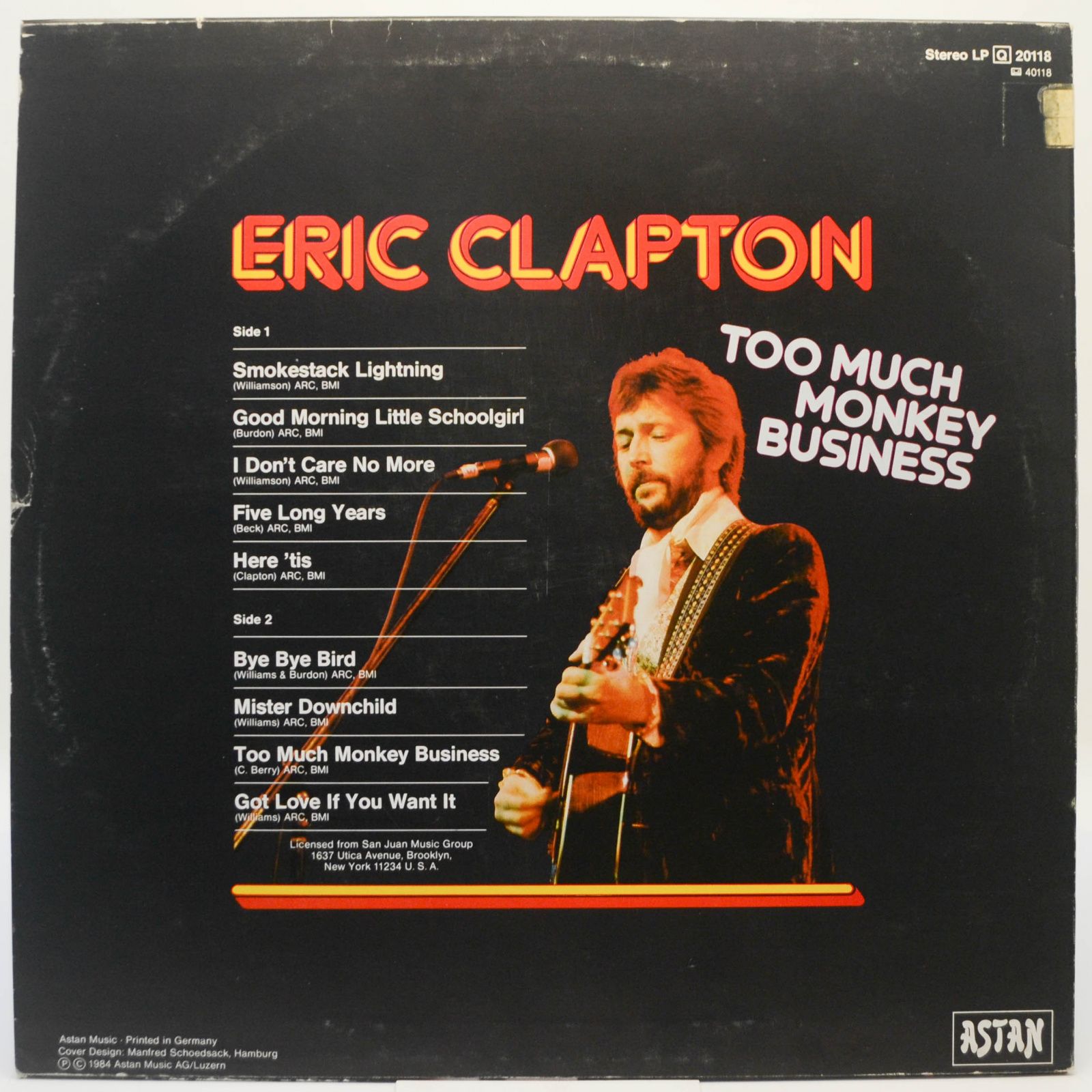 Eric Clapton — Too Much Monkey Business, 1984