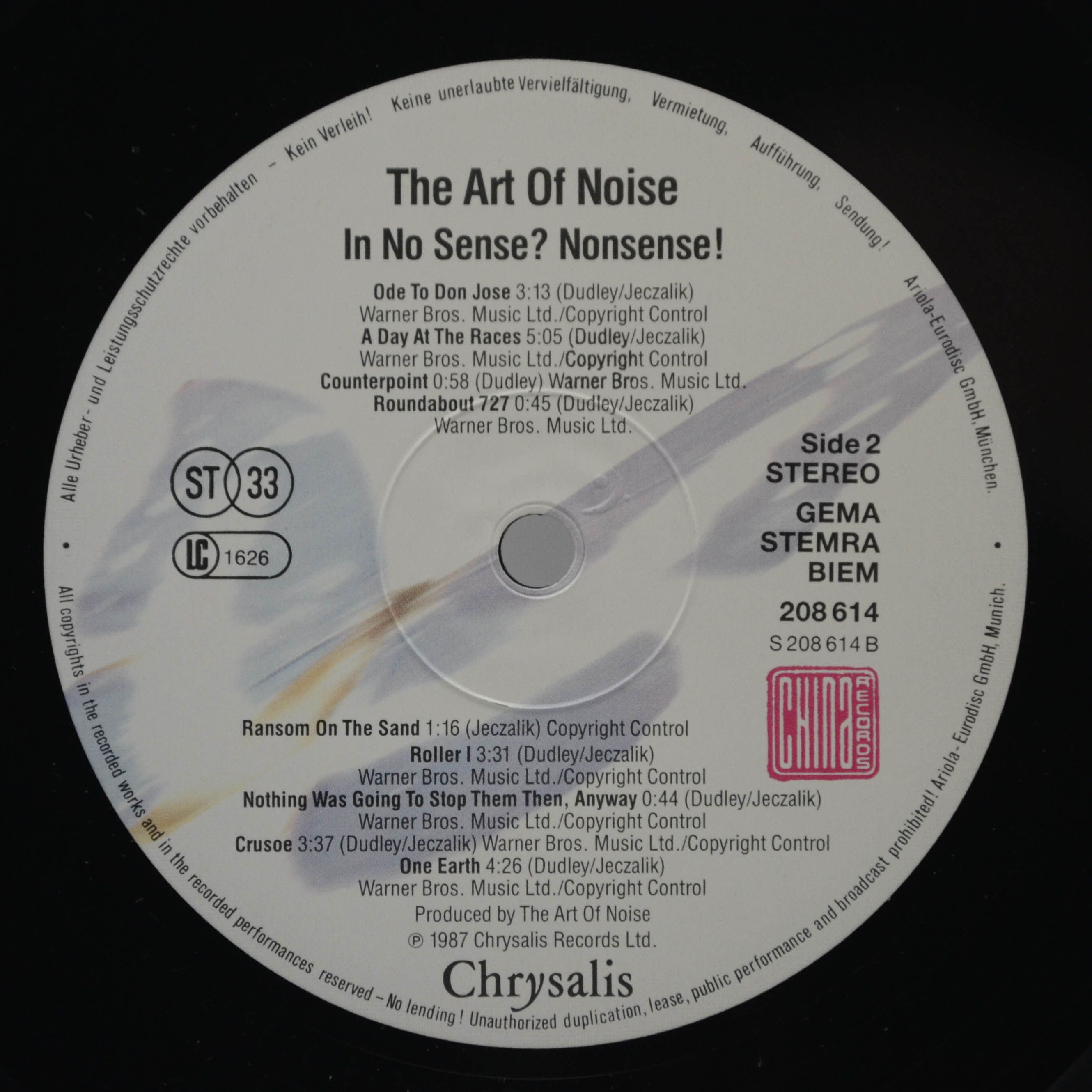 Art Of Noise — In No Sense? Nonsense!, 1987