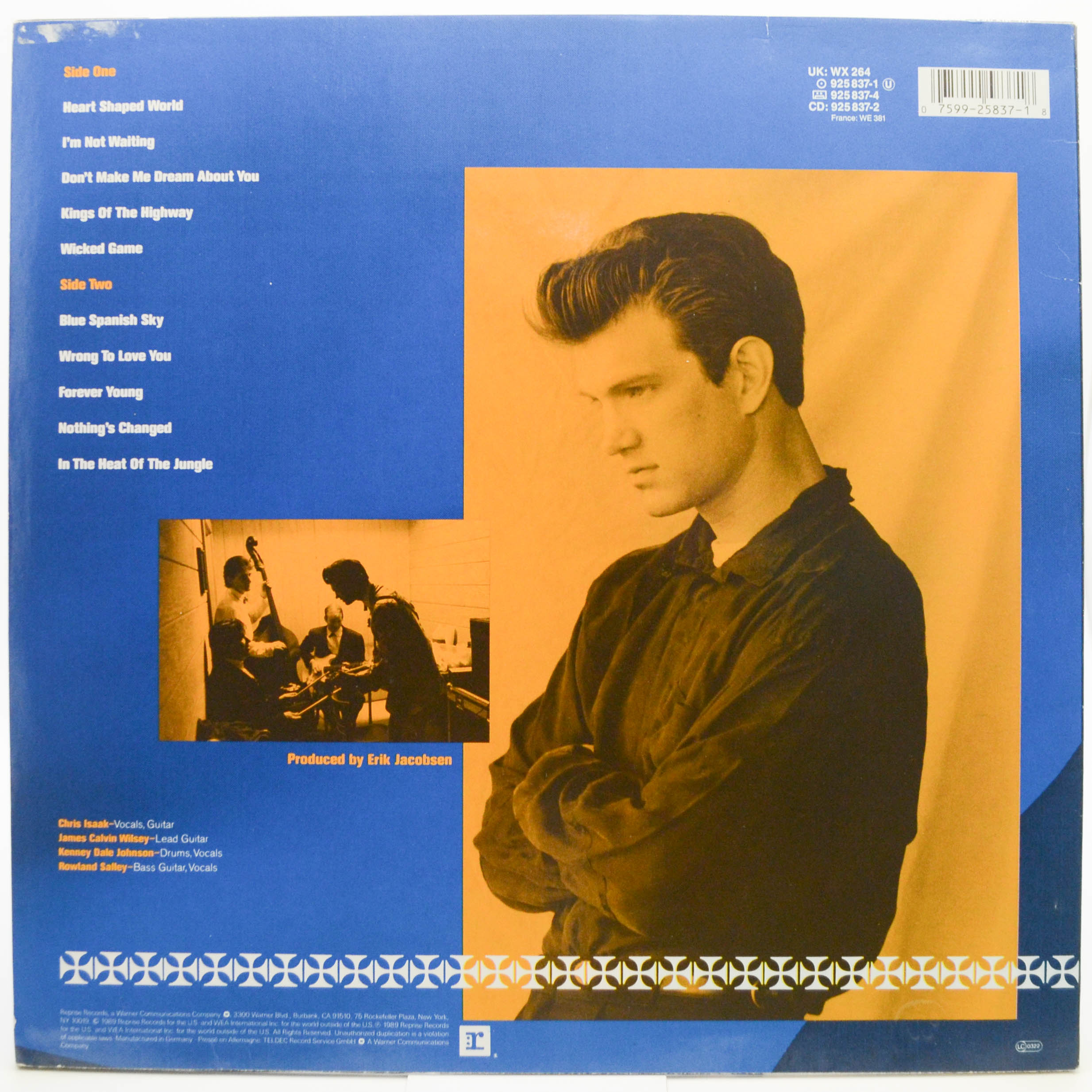 Виниловая пластинка Chris Isaak — Heart Shaped World, 1989