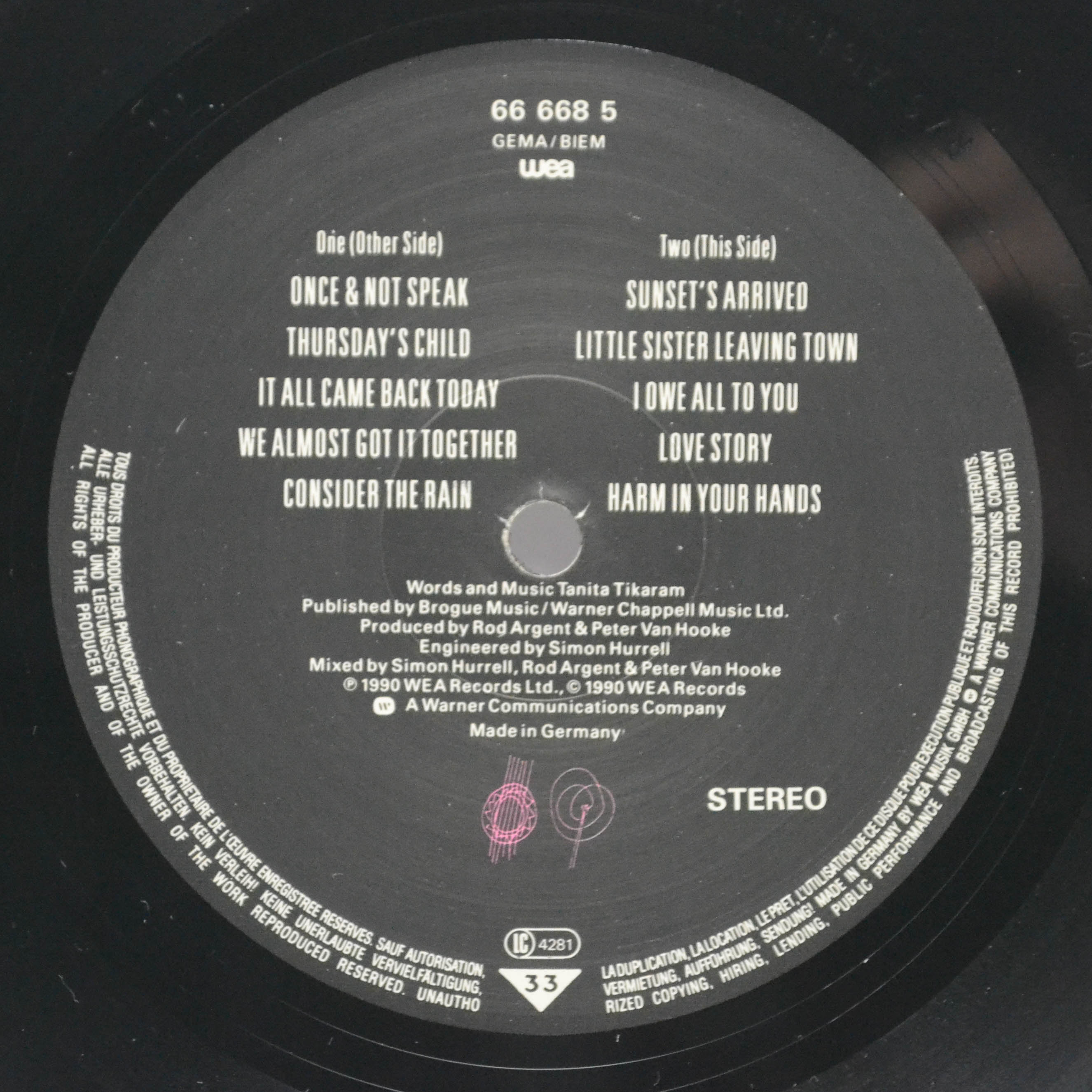 Tanita Tikaram — The Sweet Keeper, 1990