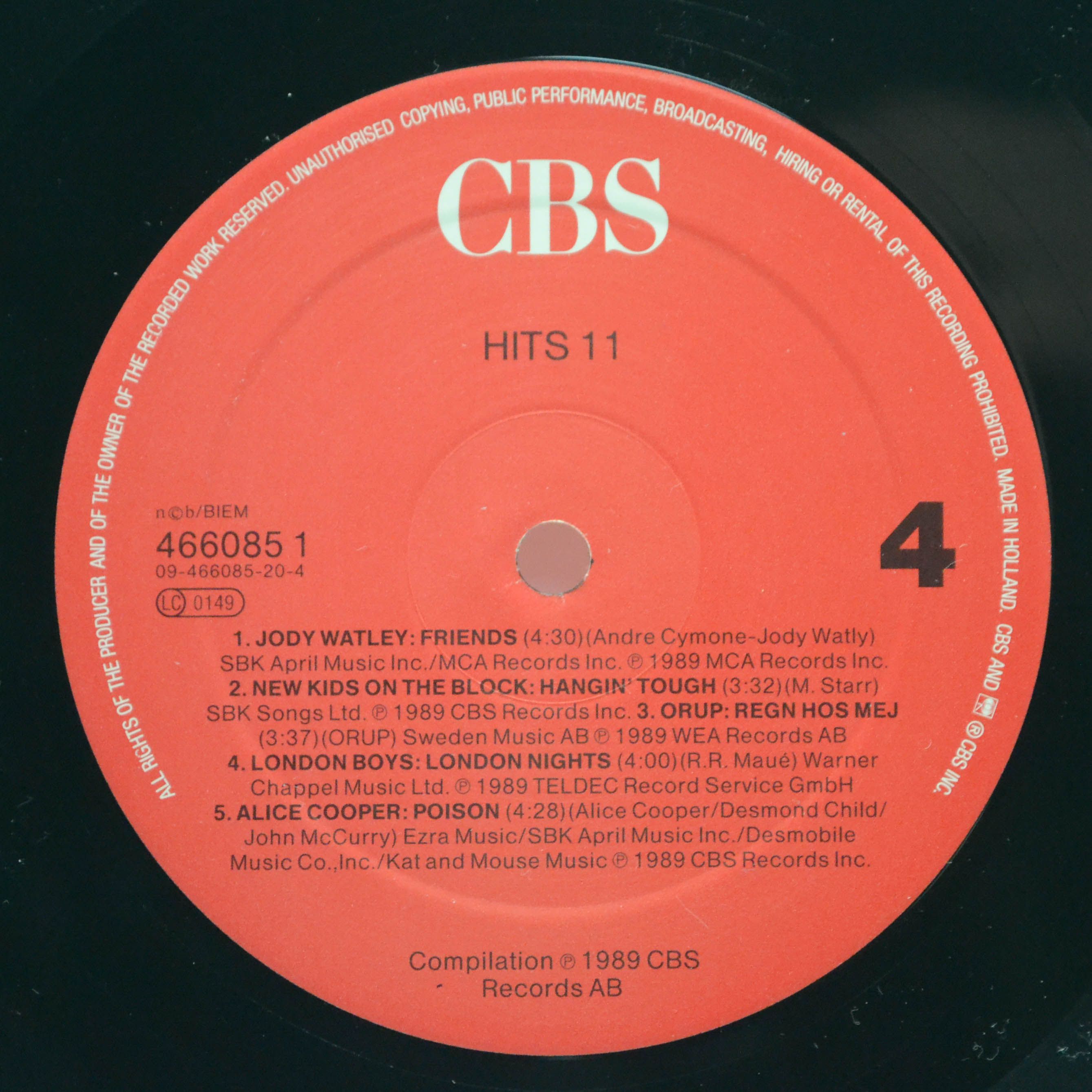 Various — Hits 11 (2LP), 1989