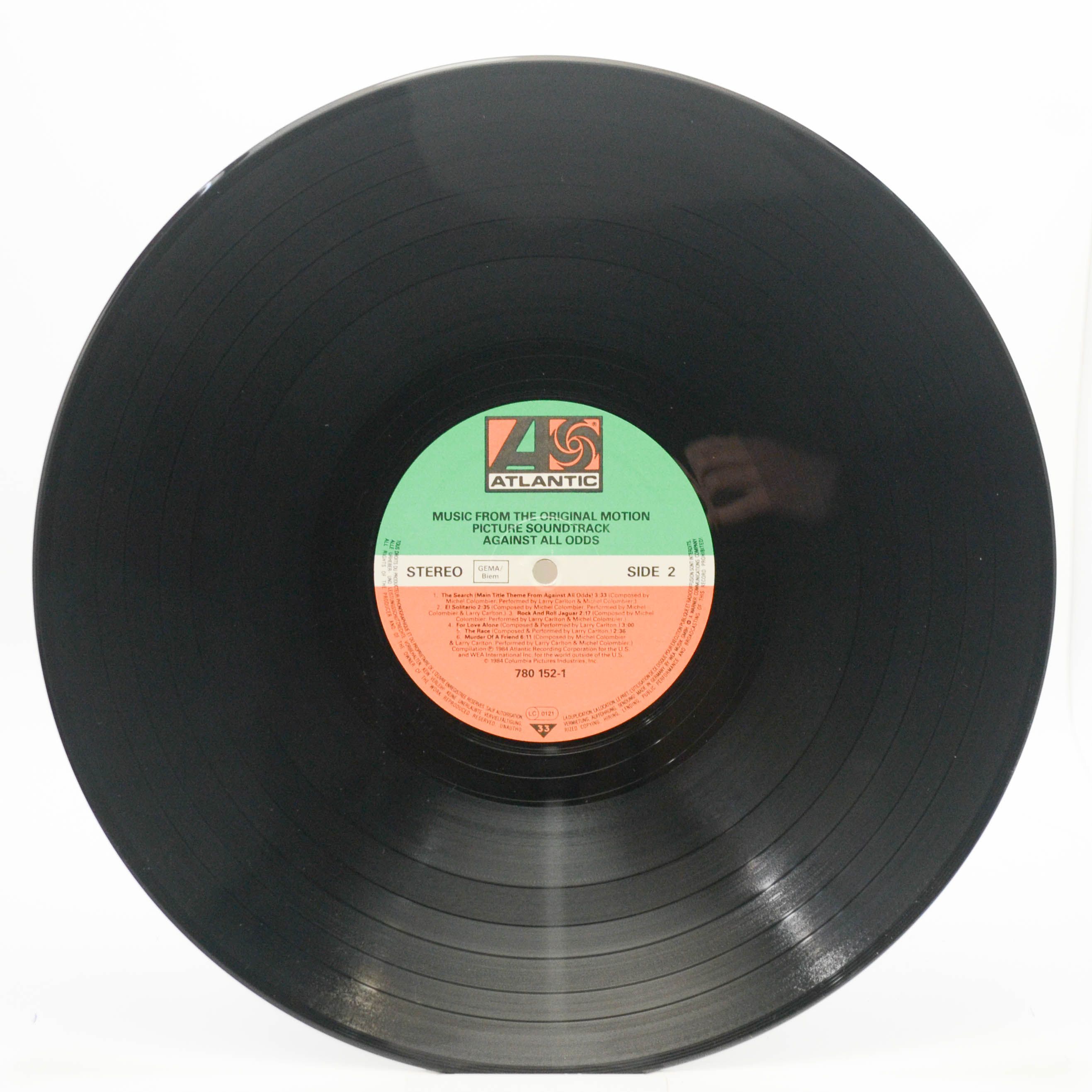 Various — Against All Odds (Music From The Original Motion Picture Soundtrack), 1984