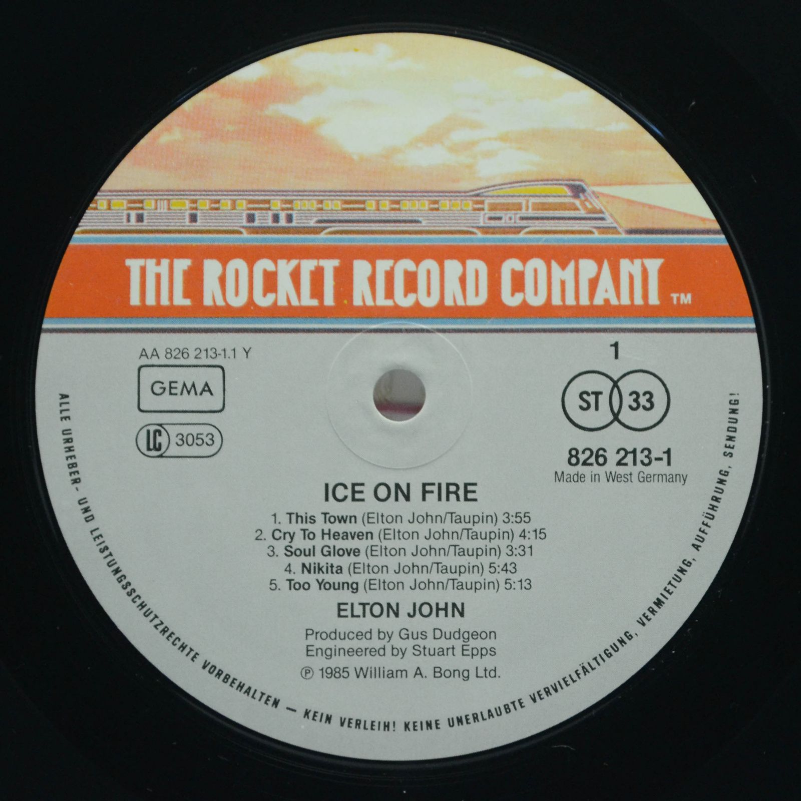 Elton John — Ice On Fire, 1985