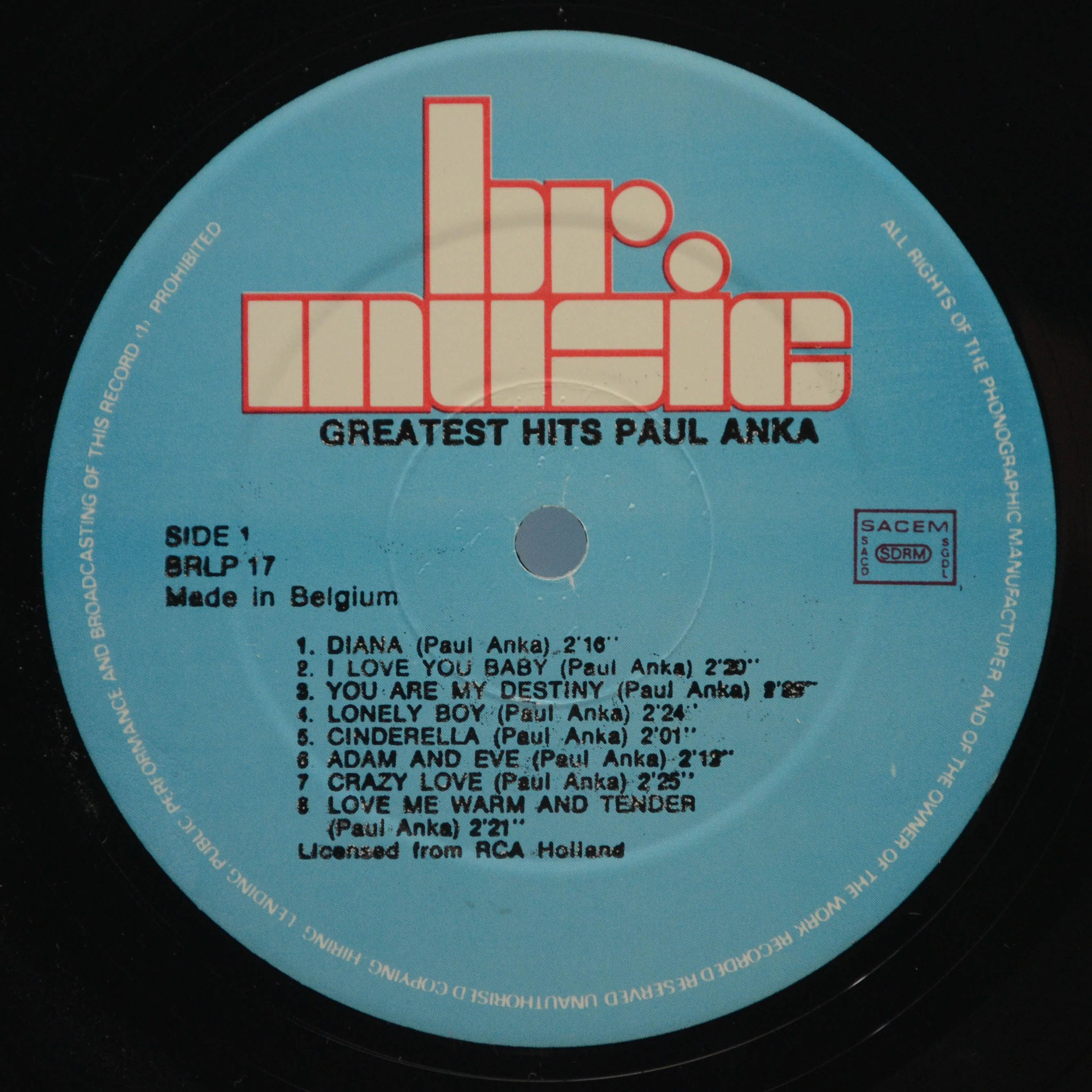 Paul Anka — Greatest Hits, 1985