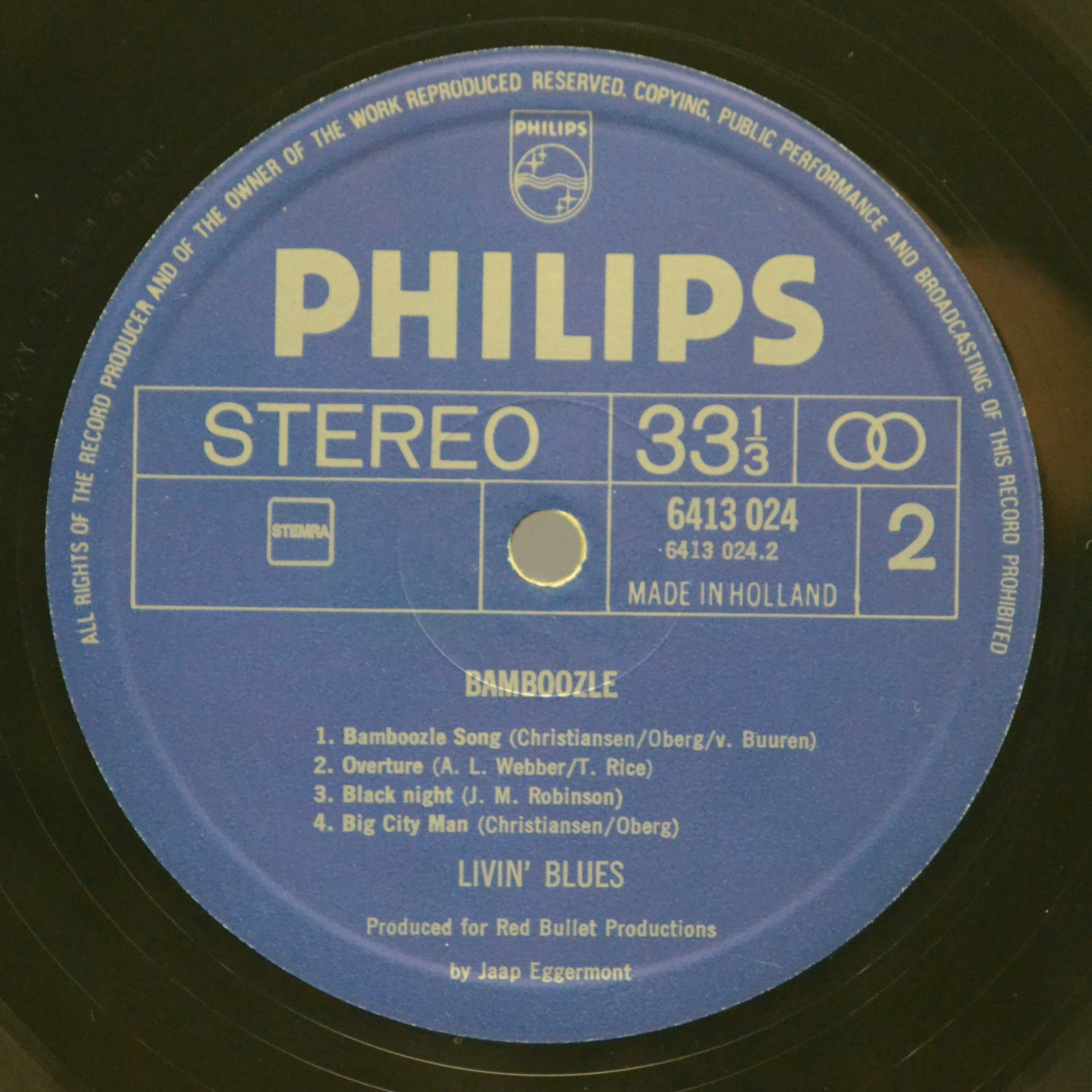 Livin' Blues — Bamboozle (1-st, Netherlands), 1972