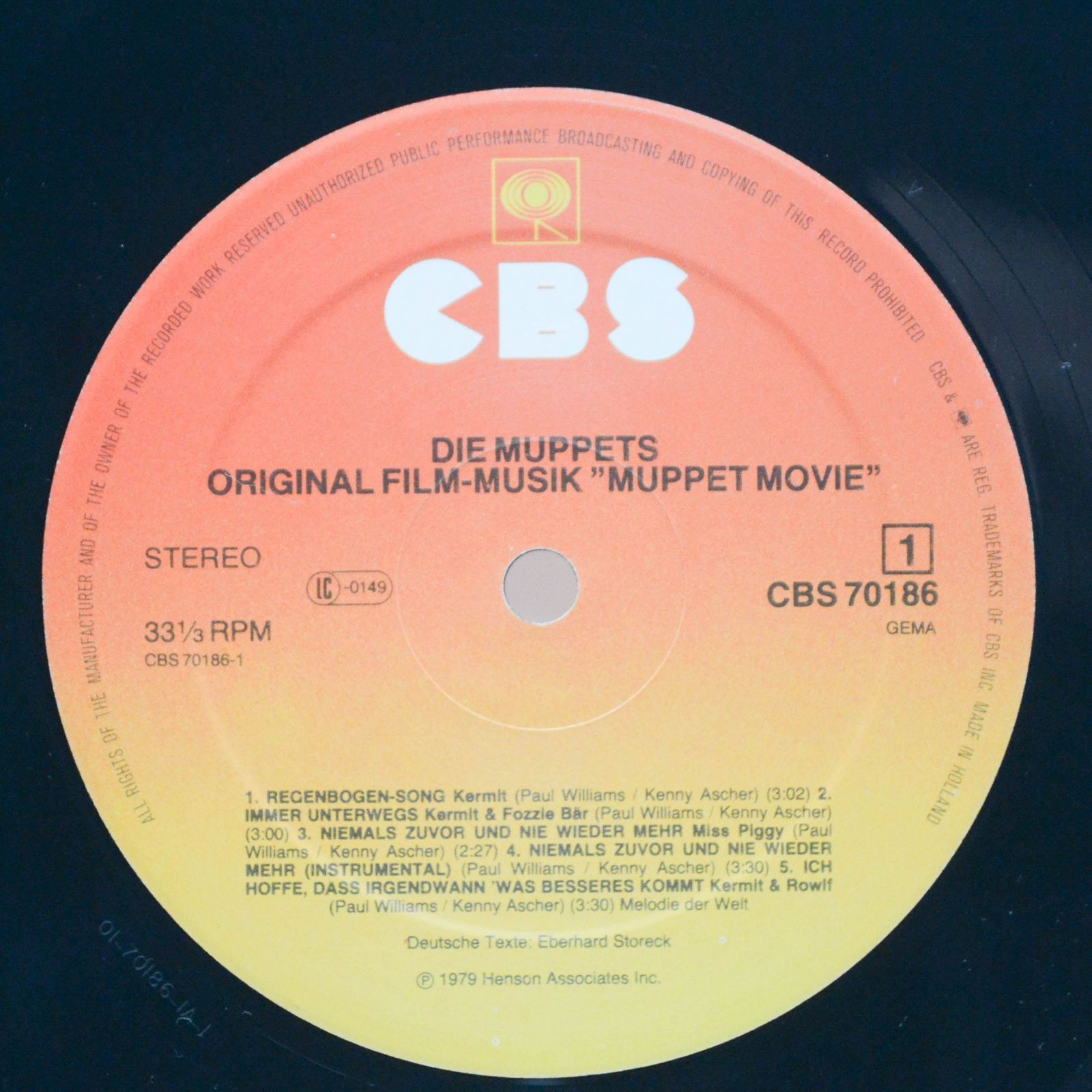 Muppets — The Muppet Movie - Original Soundtrack Recording (German Version), 1979