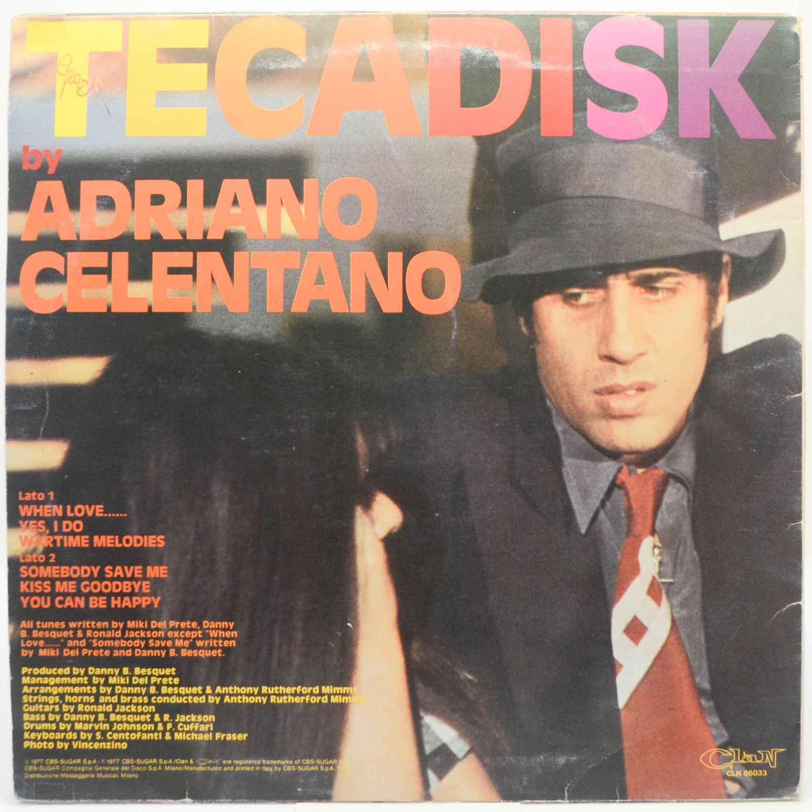 Adriano Celentano — Tecadisk, 1977