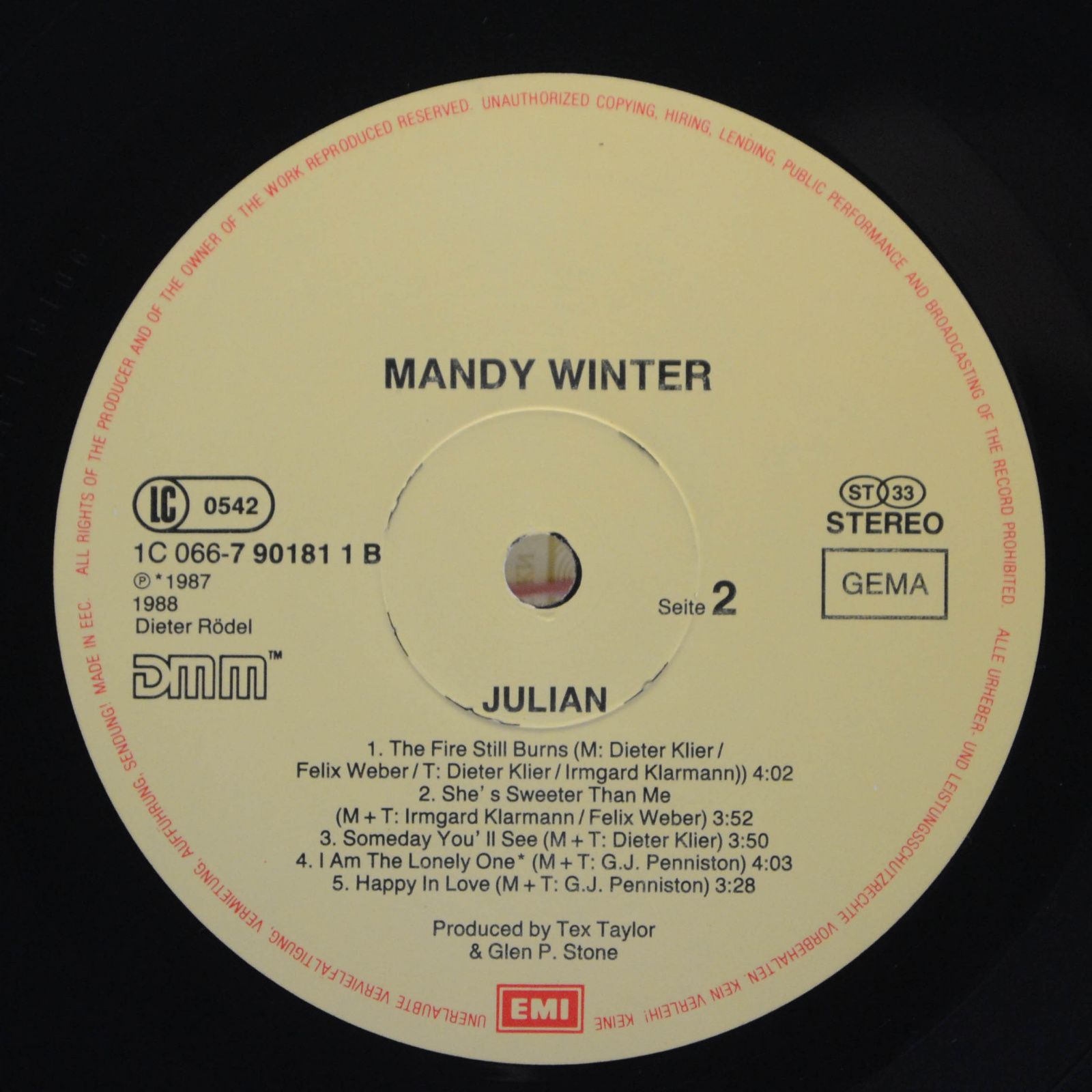 Mandy Winter — Julian, 1988