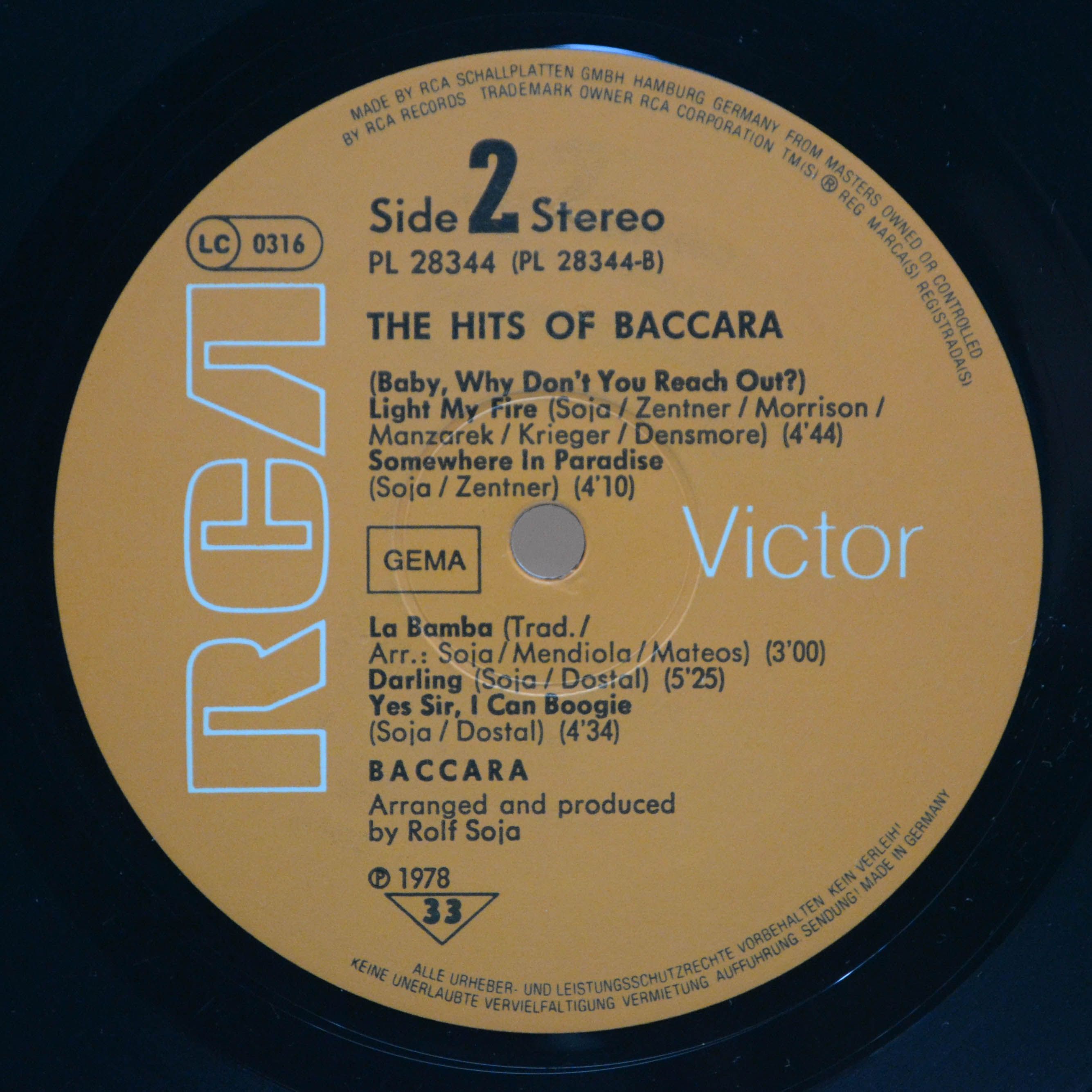 Baccara — The Hits Of Baccara, 1978