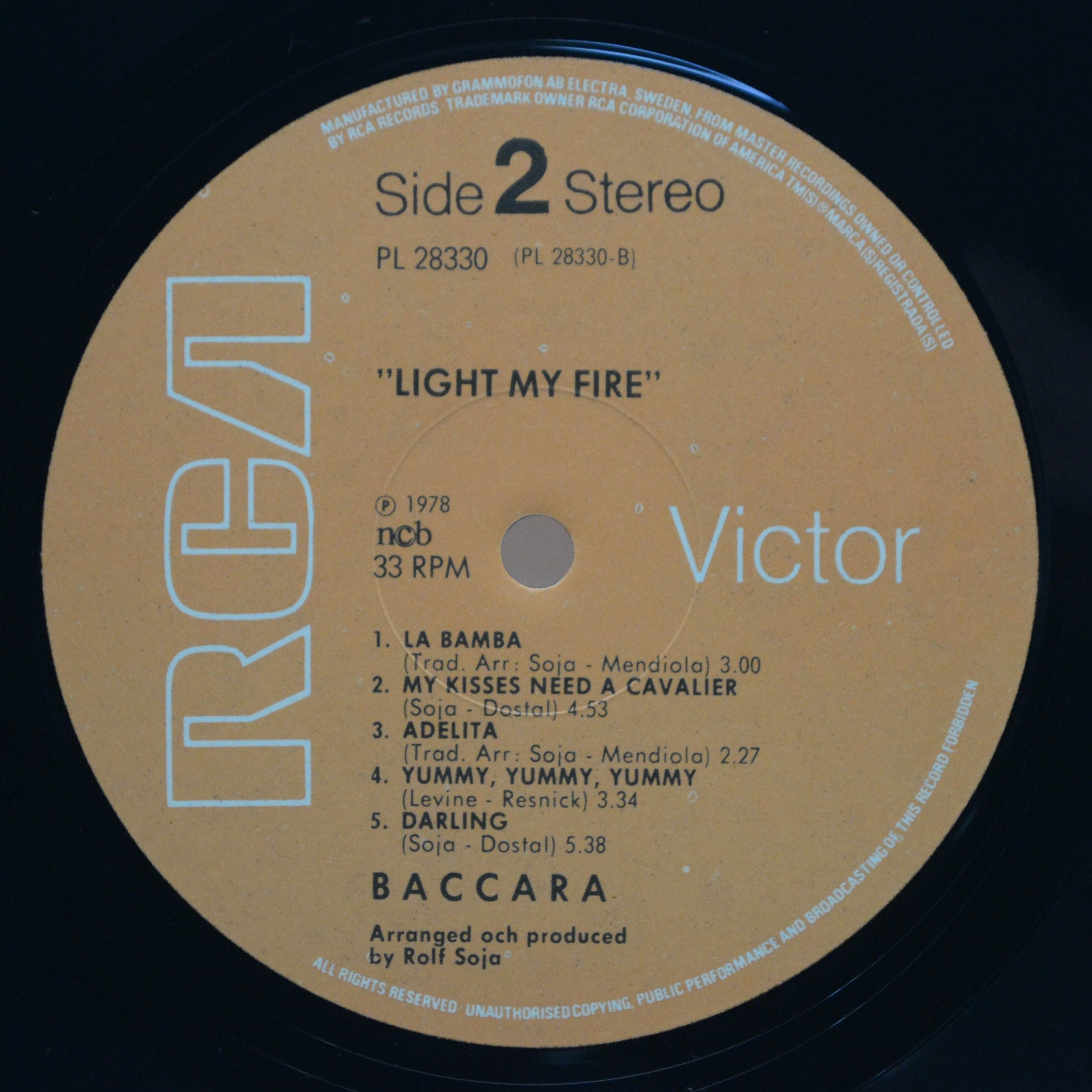 Baccara — Light My Fire, 1978