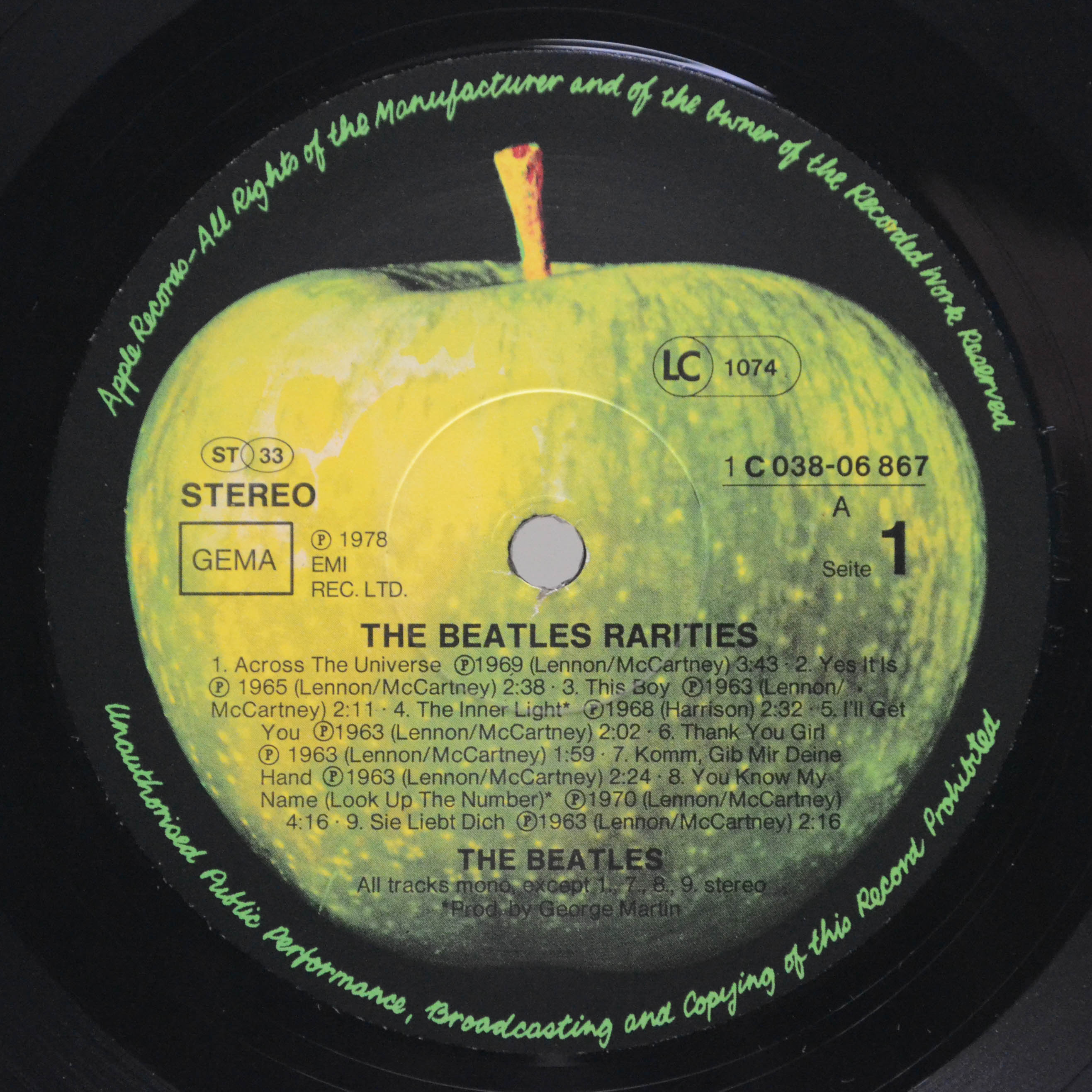 Beatles — Rarities, 1979