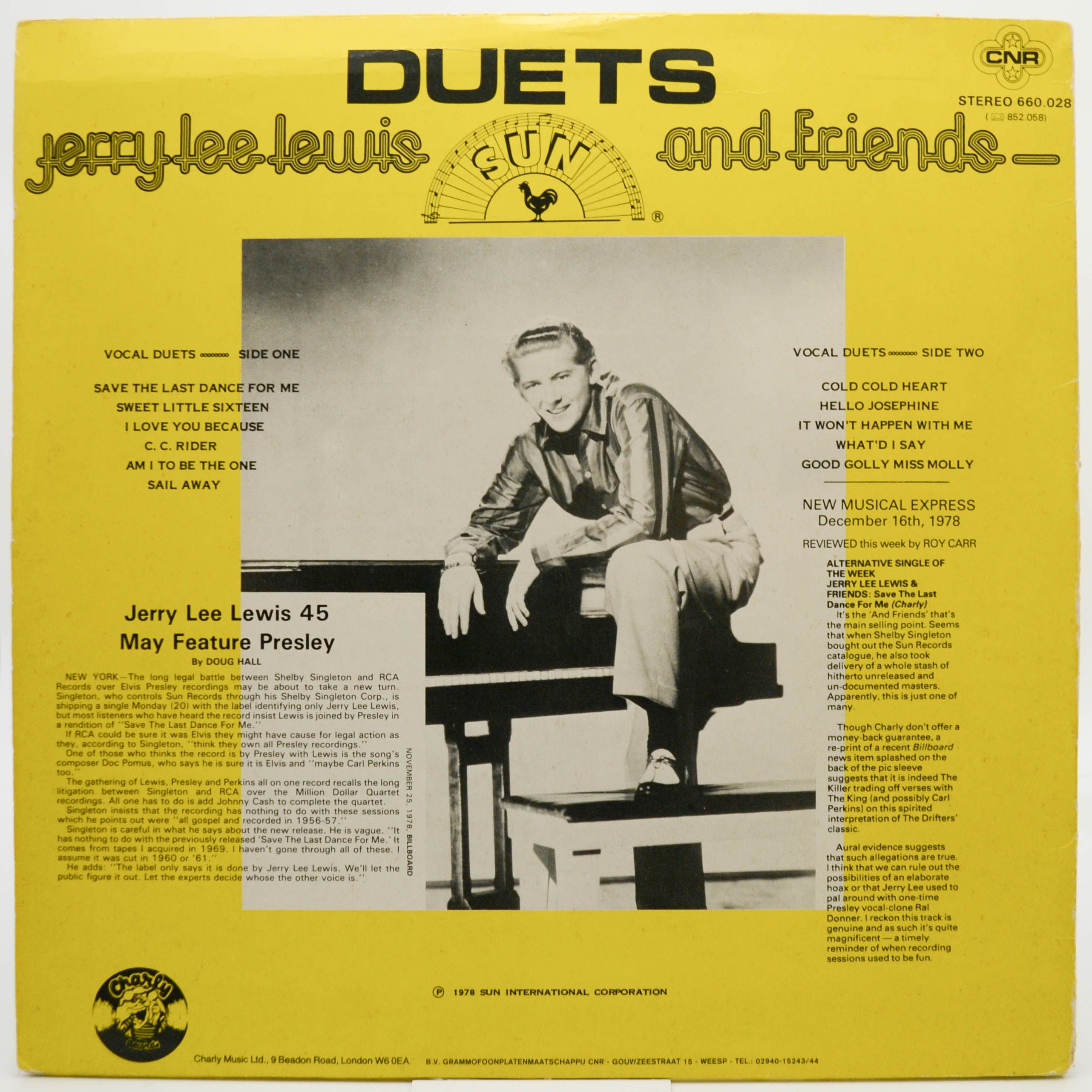 Jerry Lee Lewis And Friends — Duets, 1978