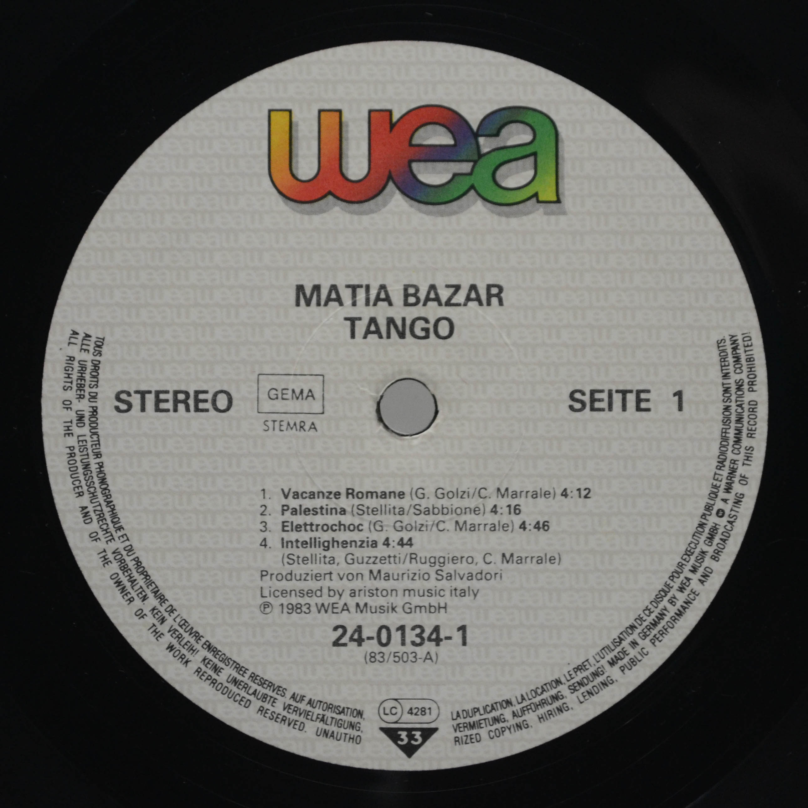 Matia Bazar — Tango, 1983
