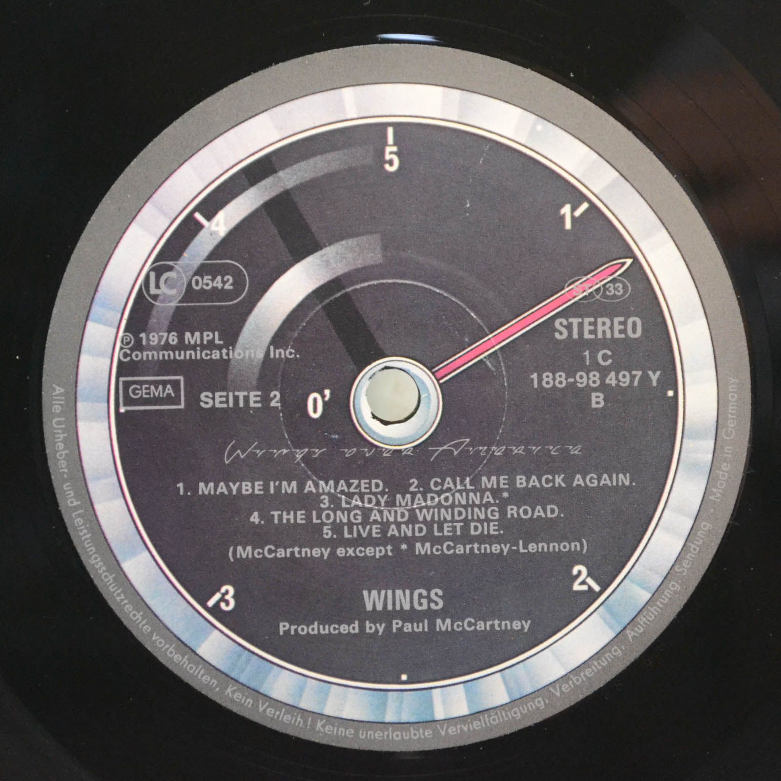Wings — Wings Over America (3LP), 1976