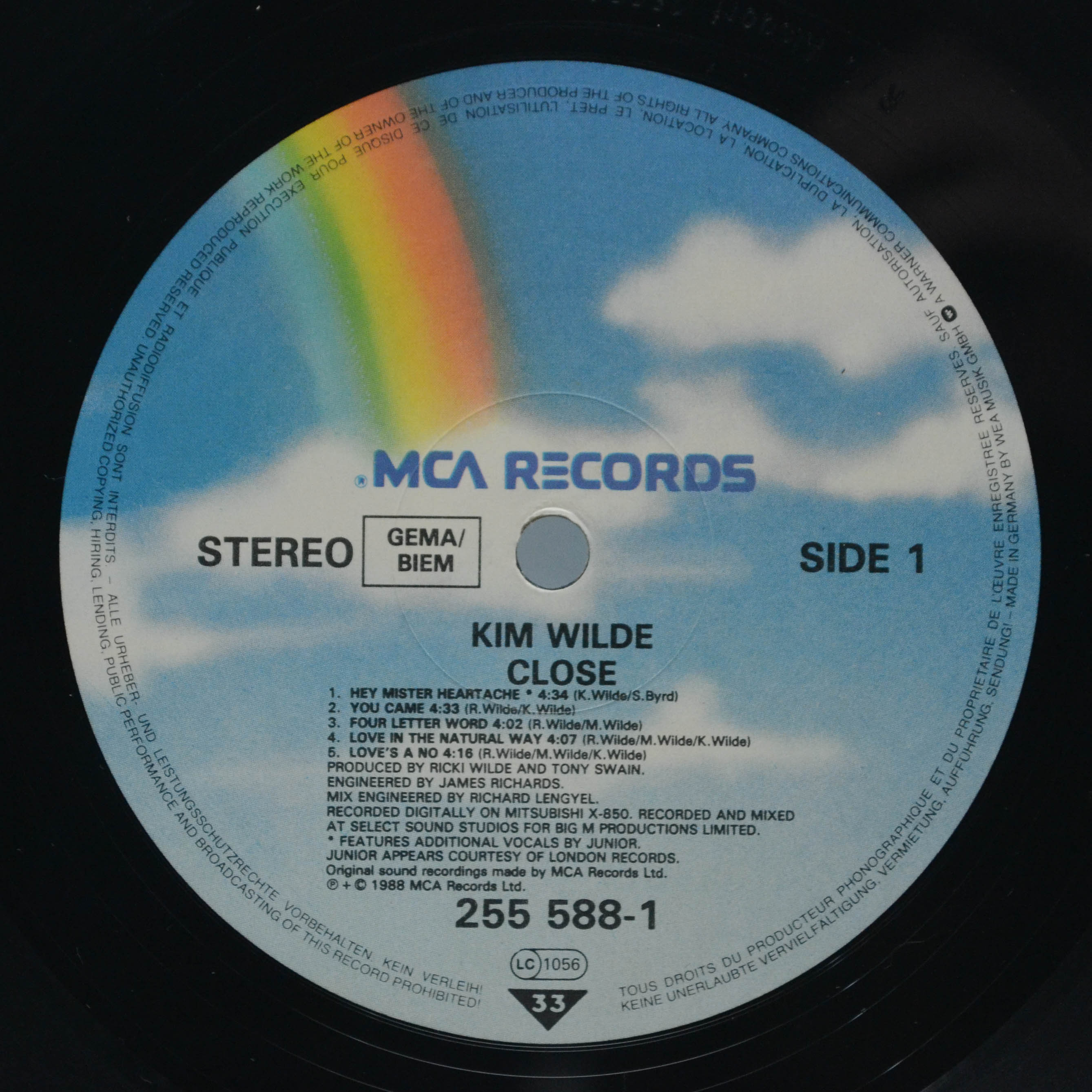 Kim Wilde — Close, 1988