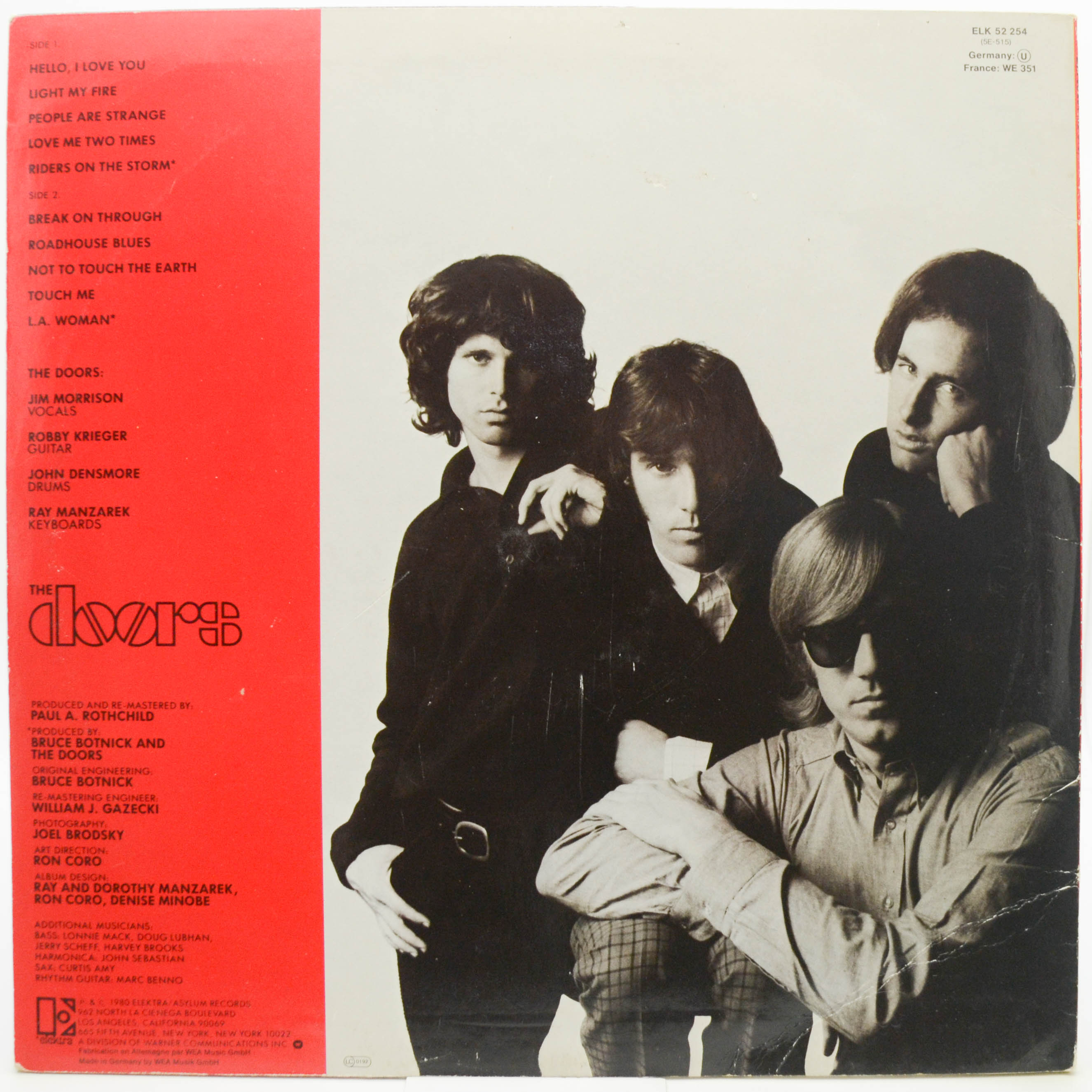 Виниловая пластинка Doors — Greatest Hits, 1980