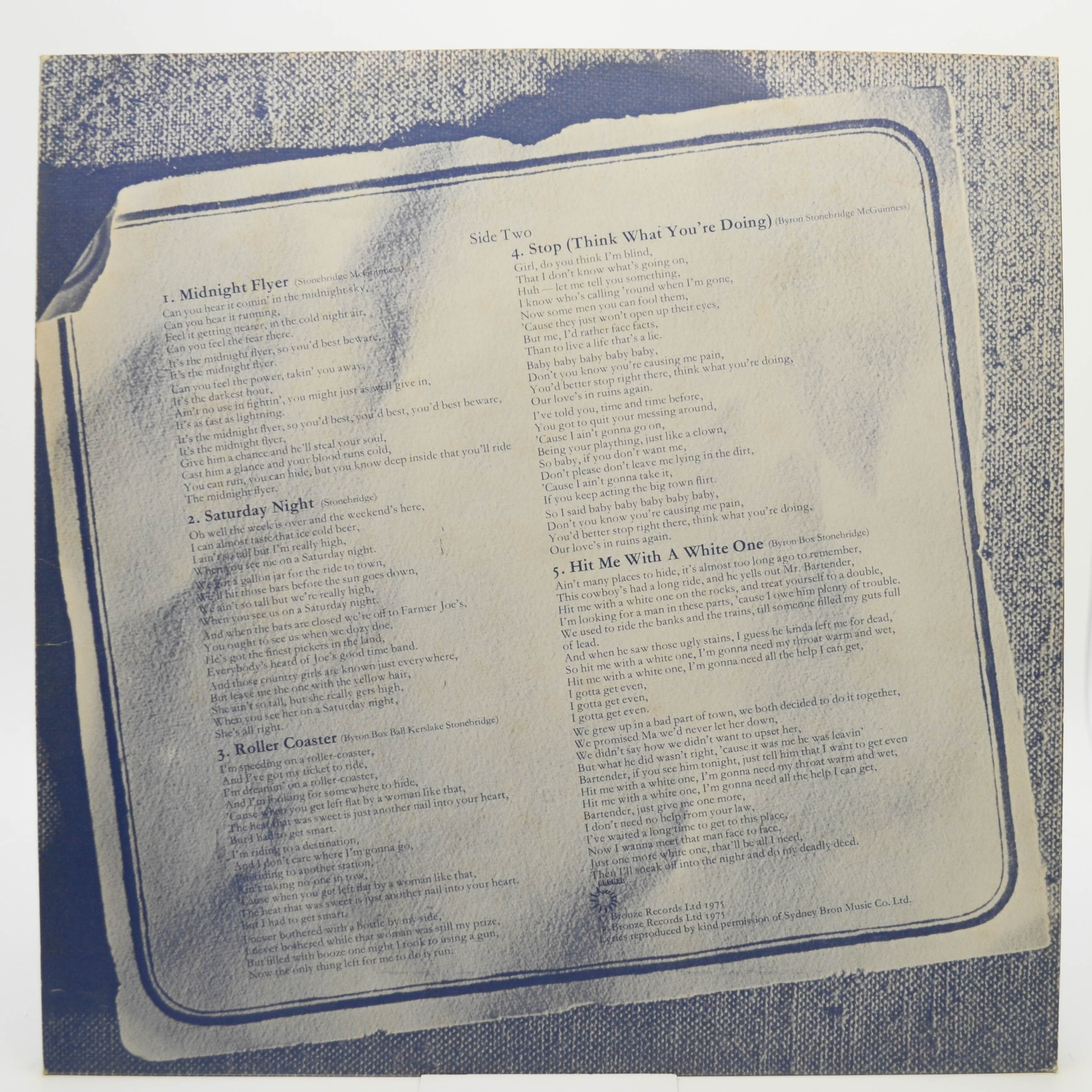 David Byron — Take No Prisoners, 1975