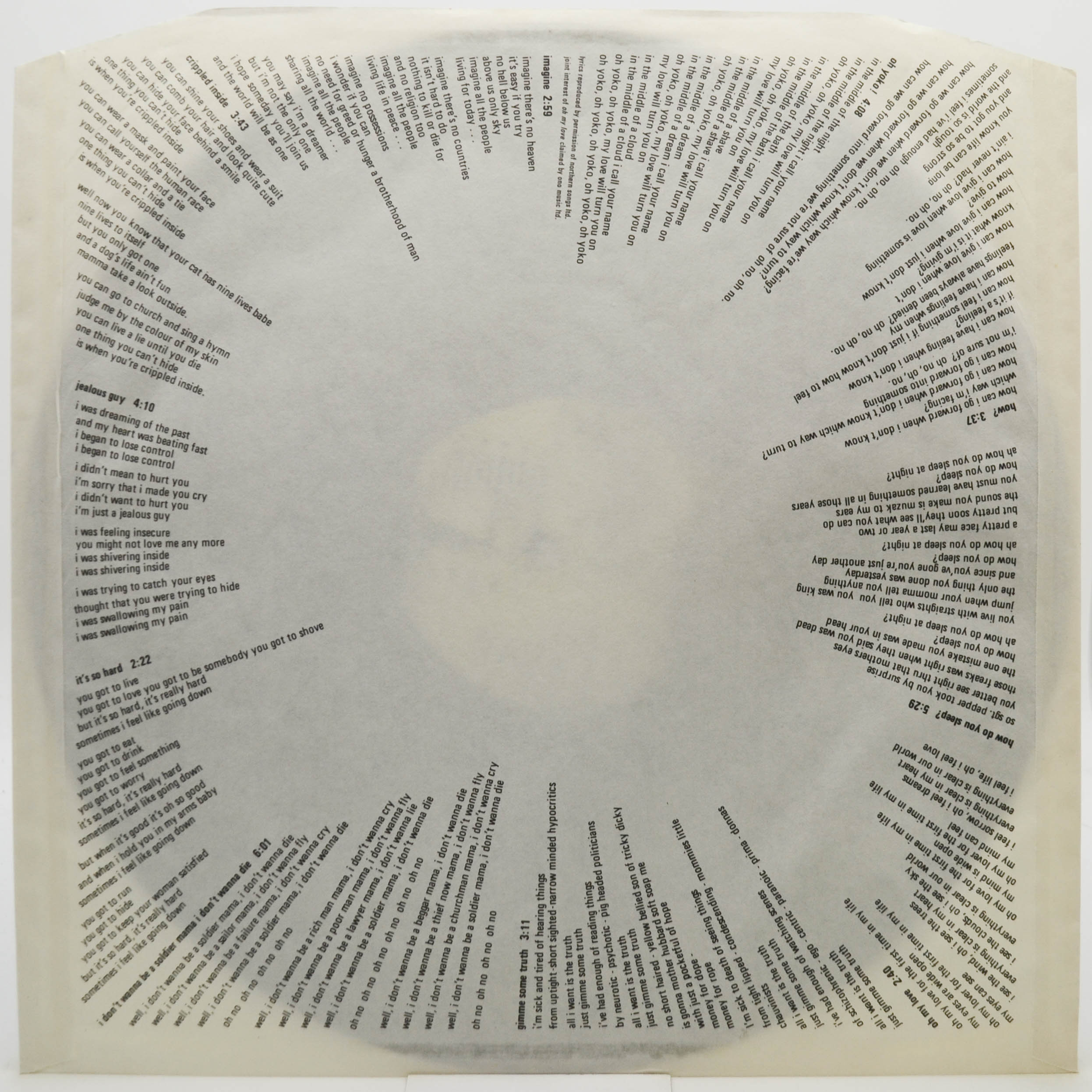 John Lennon — Imagine, 1971