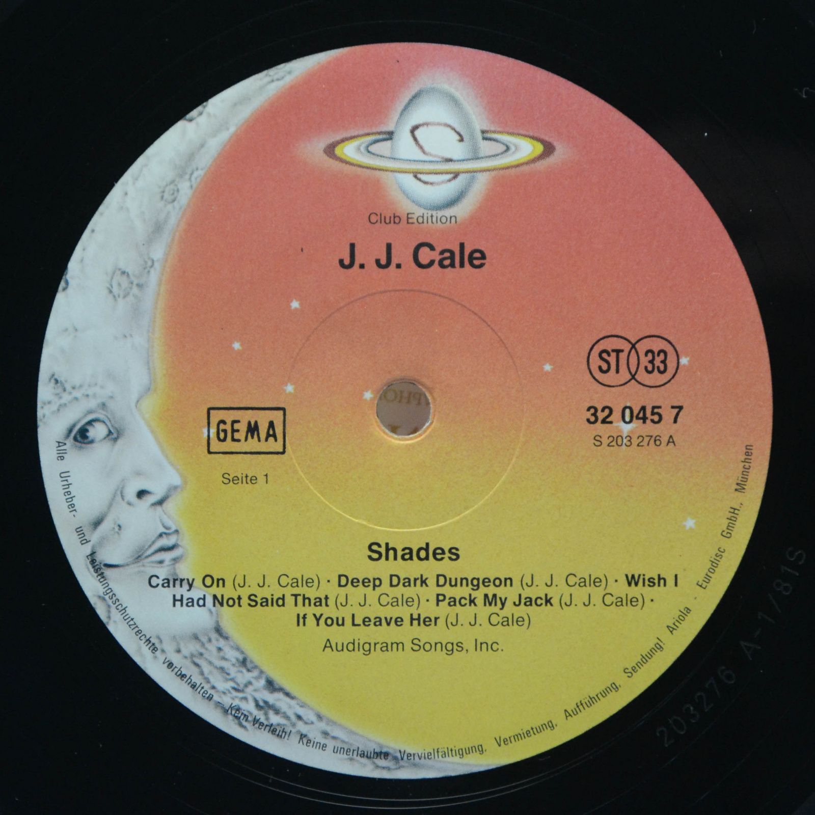 J.J. Cale — Shades, 1981