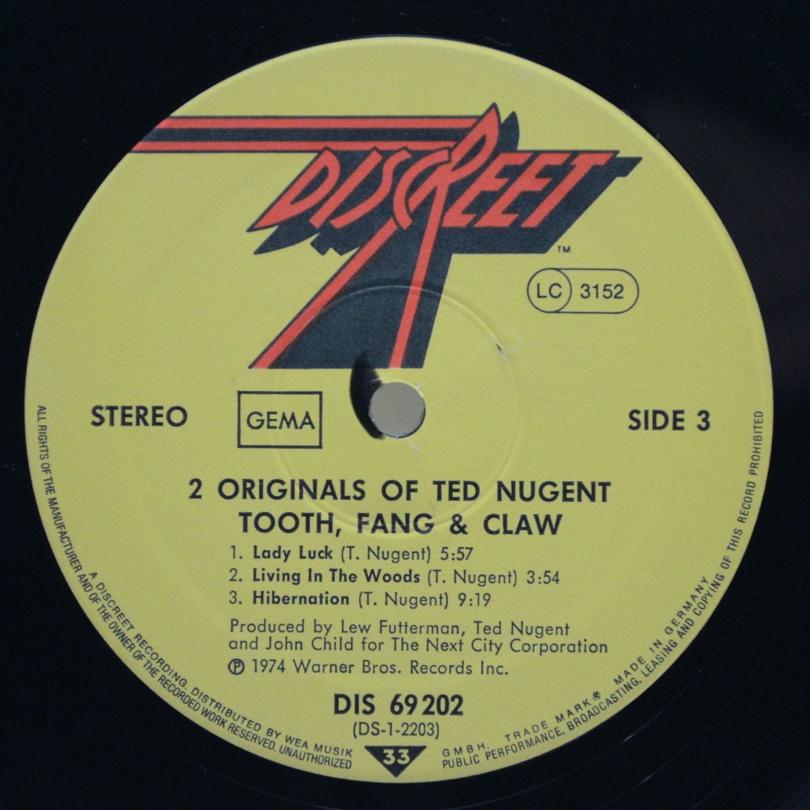 Ted Nugent — 2 Originals Of Ted Nugent (2LP), 1977
