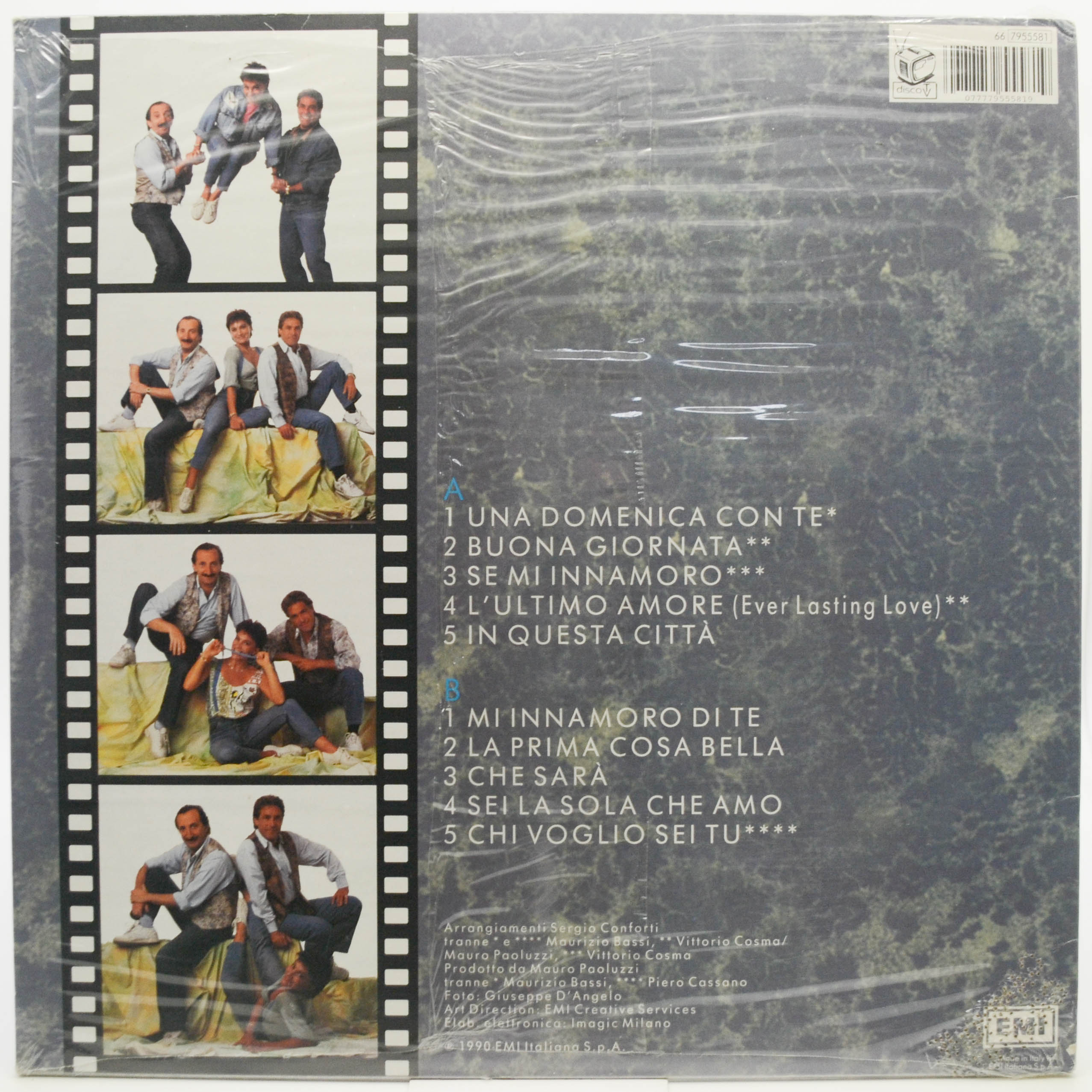 Виниловая пластинка Ricchi & Poveri — Una Domenica Con Te (1-st, Italy), 1990